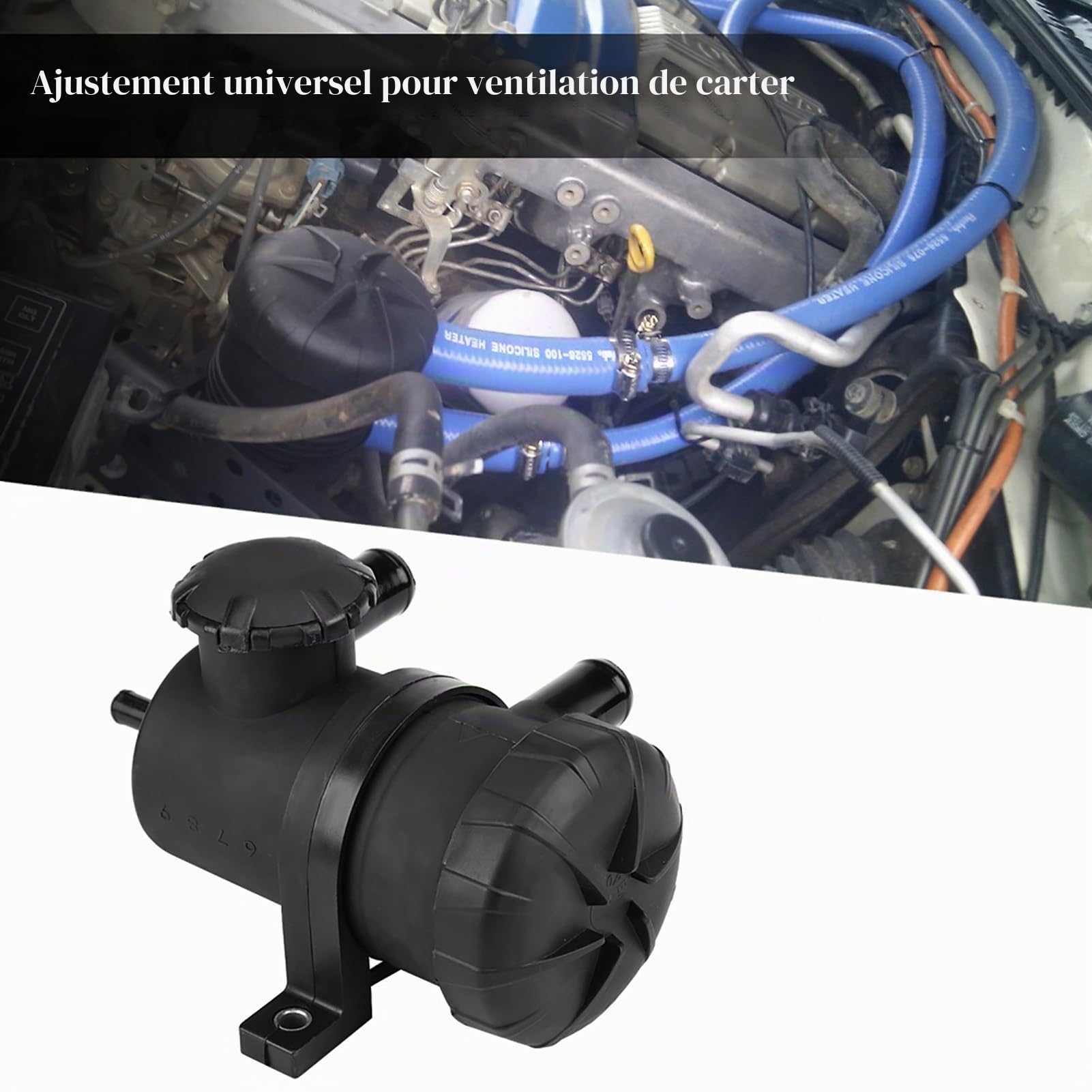 Réservoir de réservoir d'huile Suuonee Catch, séparateur huile-air universel de 25 mm en acier inoxydable pour la ventilation du carter de vilebrequin 3931030955