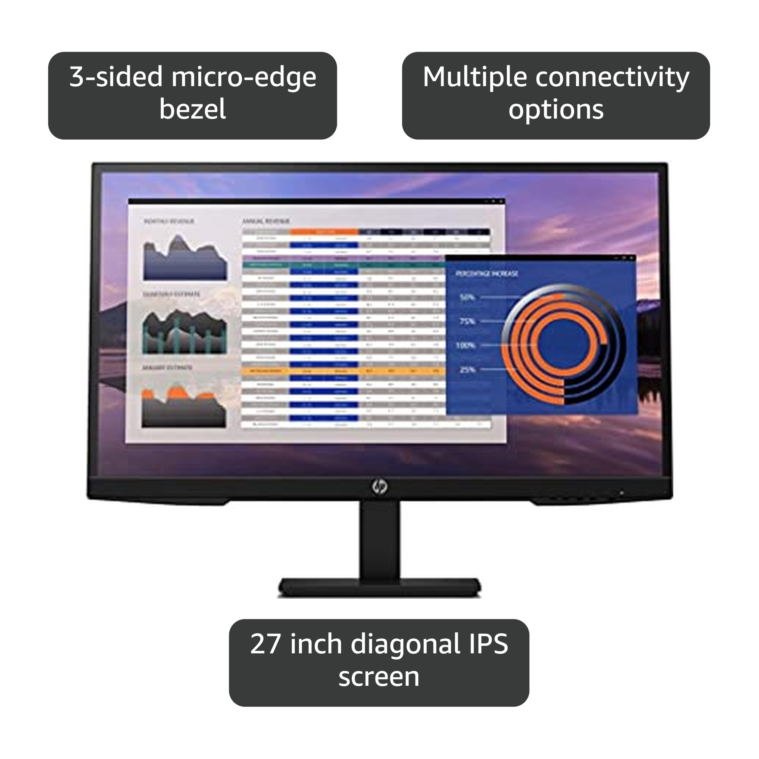Amazon.com: HP P27h 27-Inch G4 FHD (1920 x 1080) IPS Display