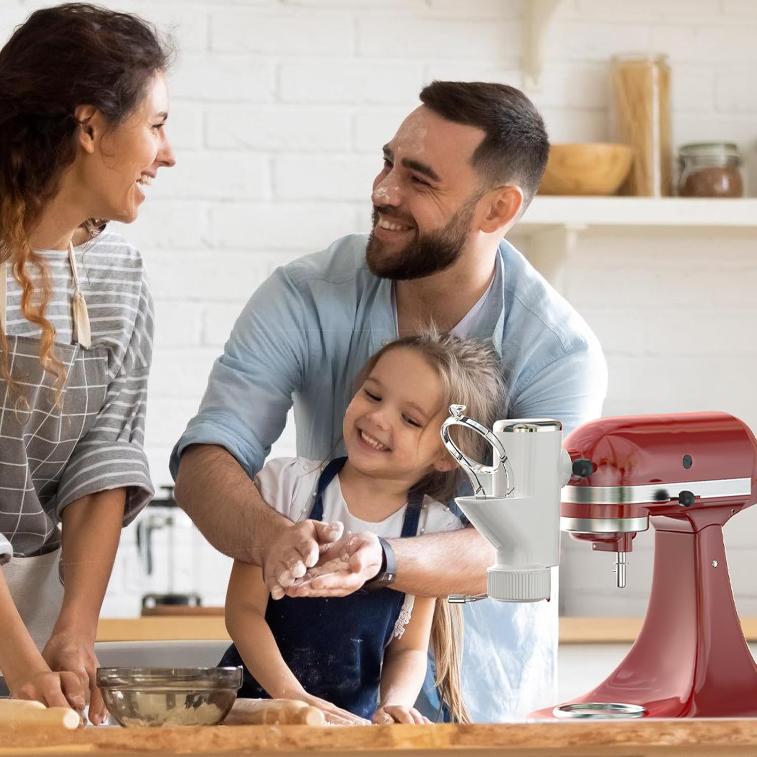 Gourmet Pasta Press Attachment & Flex Edge Beater for KitchenAid Mixer