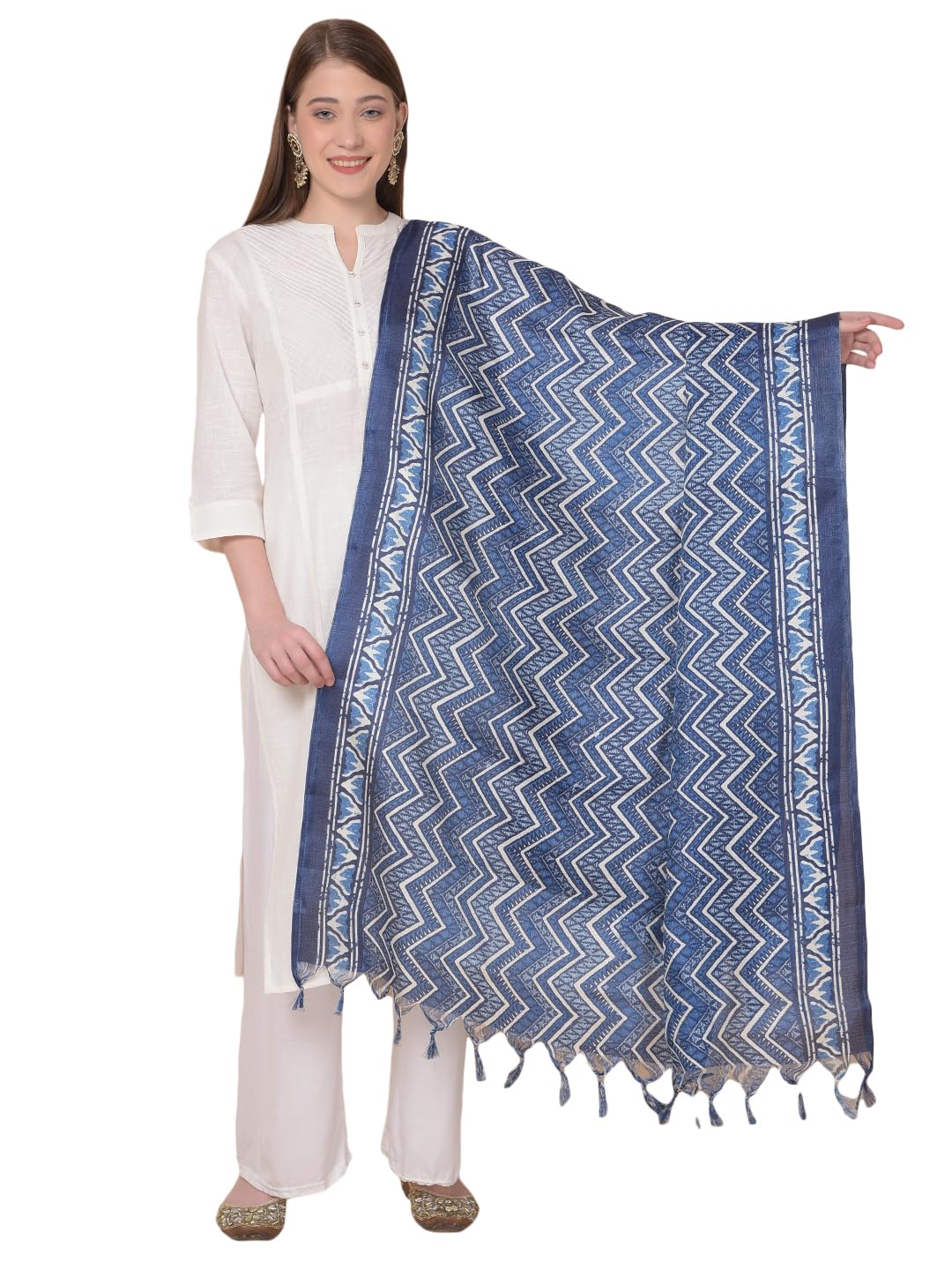 a r silk Women's Art Silk Printed Dupatta with Tassels Fancy and Regular Dupatta(ARS0909)-picture-35