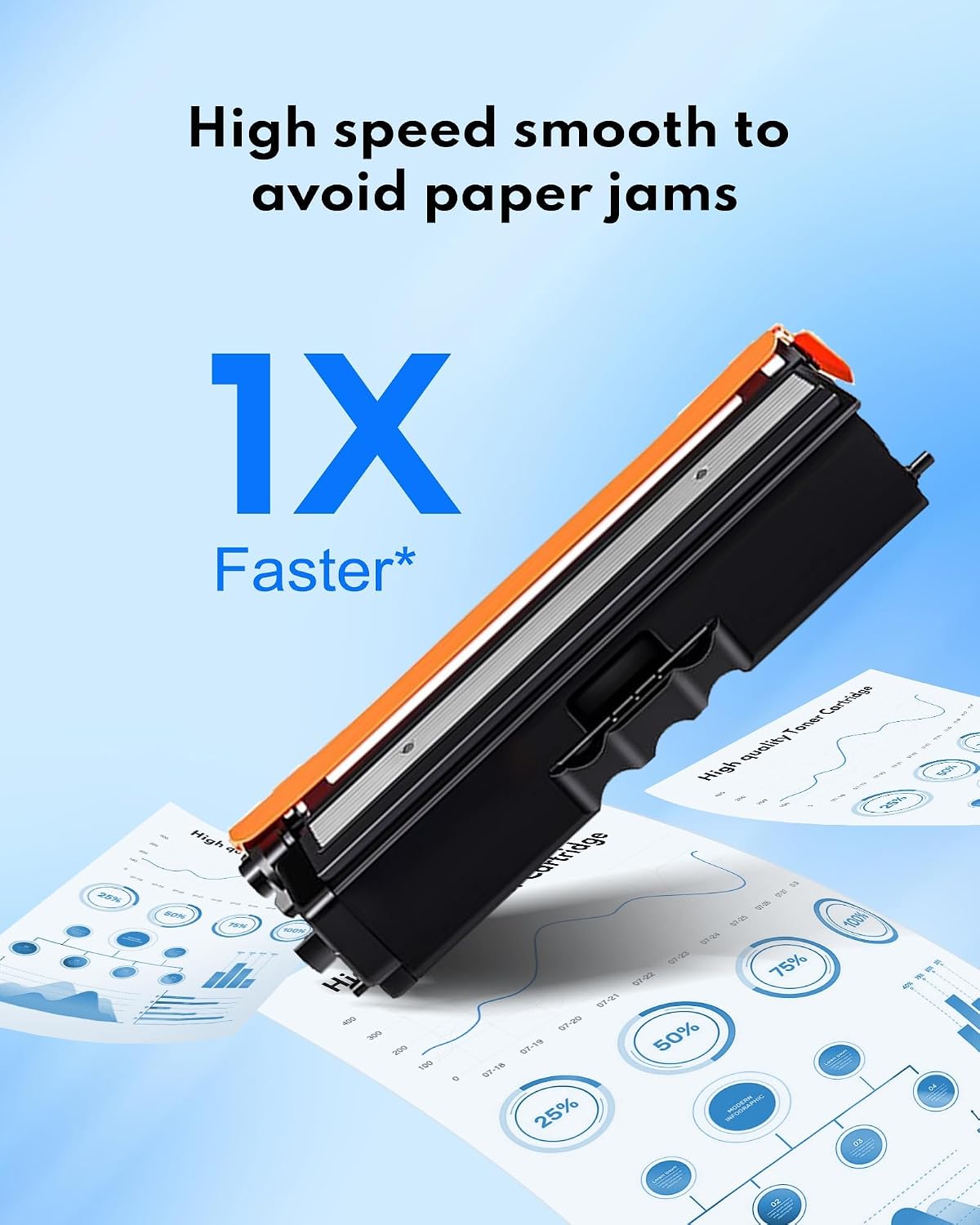TN431 Toner Cartridge 4-Pack, Replacement for Brother TN431BK TN431C TN431M TN431Y TN431 TN-431 for HL-L8360CDW MFC-L8900CDW HL-L8260CDW MFC-L8610CDW HL-L8360CDWT Printer