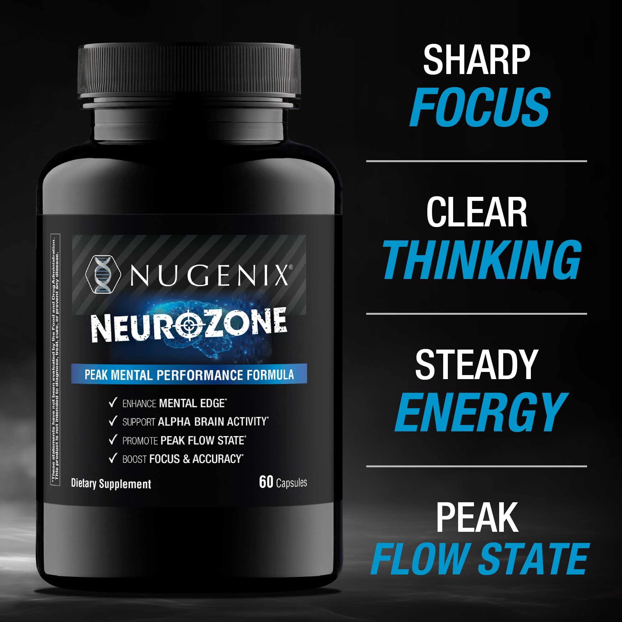 Nugenix NeuroZone Nootropic Brain Supplements for Memory and Focus, 60ct — Amazon image 2