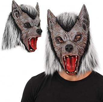 Pigmiss Halloween Wolf Mask Horror Full Head Werewolf Cosplay Costume Masks