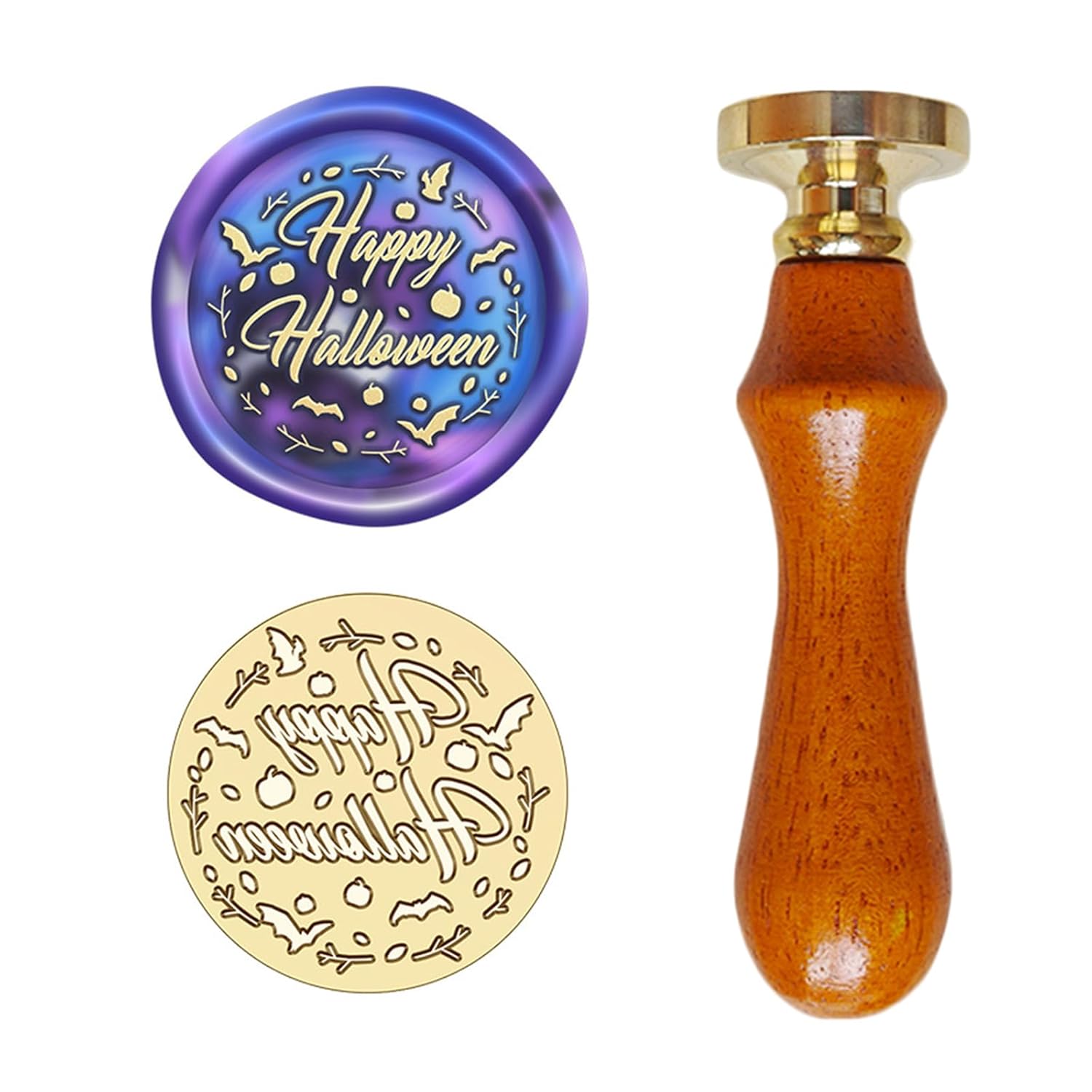 Kit de sellos de cera para sellar sellos de Halloween para sellado de invitaciones de cartas de boda