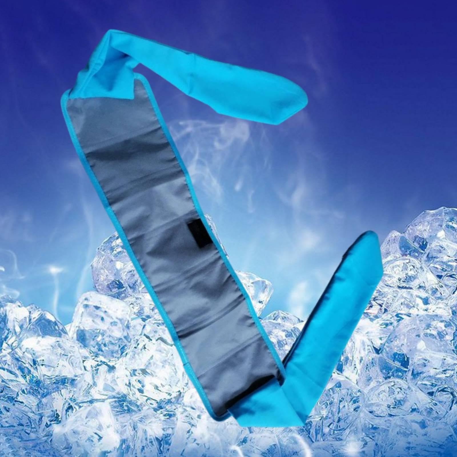 Fascia rinfrescante per il collo, raffreddamento rapido, estiva, riutilizzabile, portatile, compatta, ideale per uomo e donna, per corsa, attività