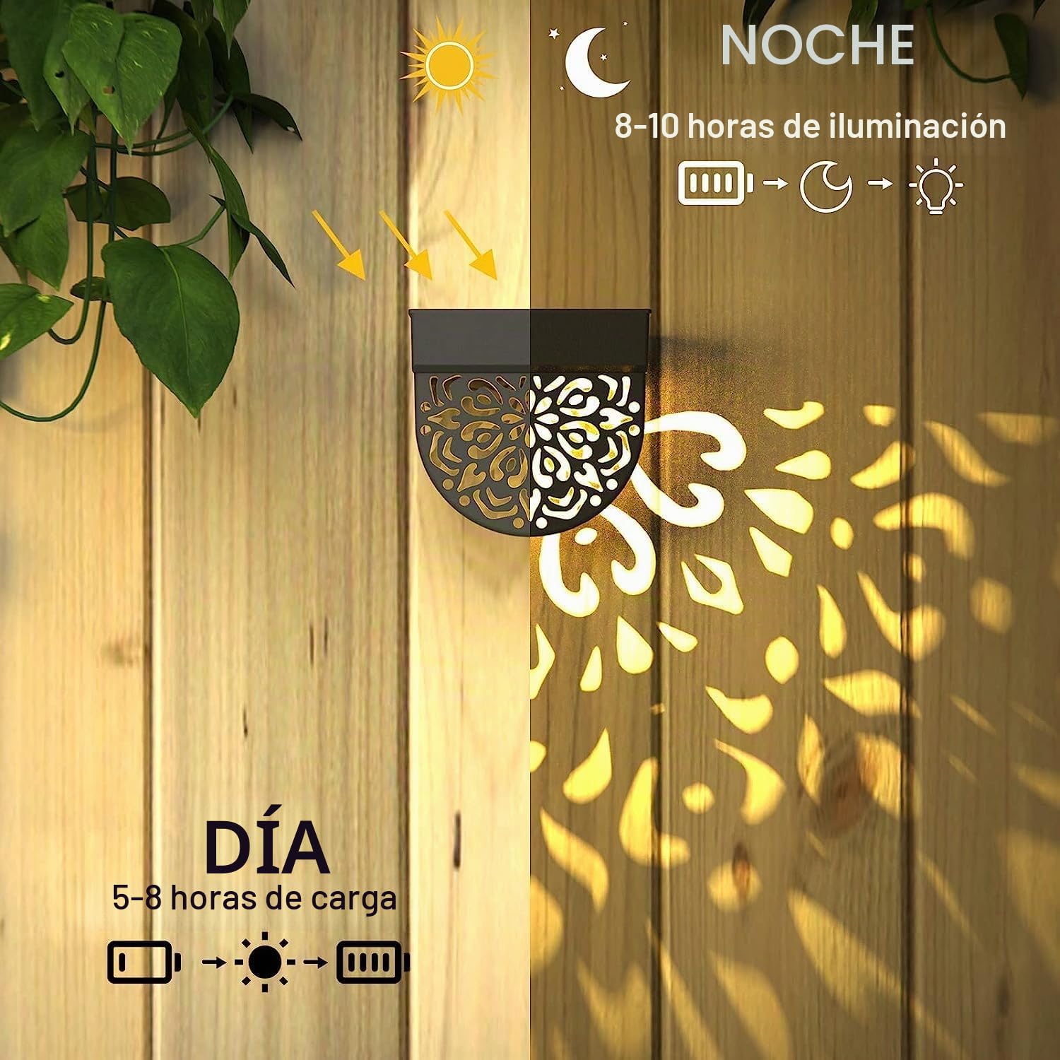 Lifeel Farolillo Solar para Exterior, 6 Unidades, Lámpara LED Decorativa para Jardín, Iluminación Impermeable