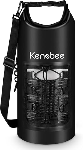 KENOBEE Dry Bag, 10L Waterproof Floating Roll Top Sack Lightweight Backpack Storage Bag for Travel, Boating, Kayaking, Surfing, Rafting, fishing,