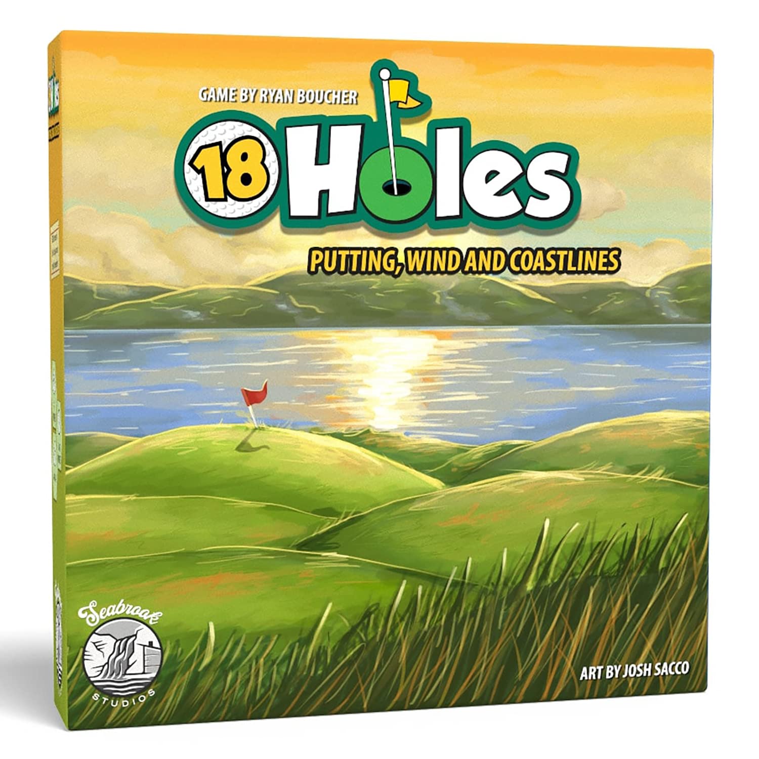 Seabrook Studios 18 Holes: Putting, Wind & Coastlines Expansion - Golf Course Board Game, Seabrook Studios, for 1st & 2nd Editions