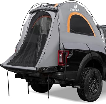 Truck Bed Tent 5.5 5.8, Upgrade Quick Setup Truck Tent for Camping, 3000mm Waterproof Pickup Truck Tent for 2 Person, Ford, GMC, Toyota, Chevy, Dodge, Nissan
