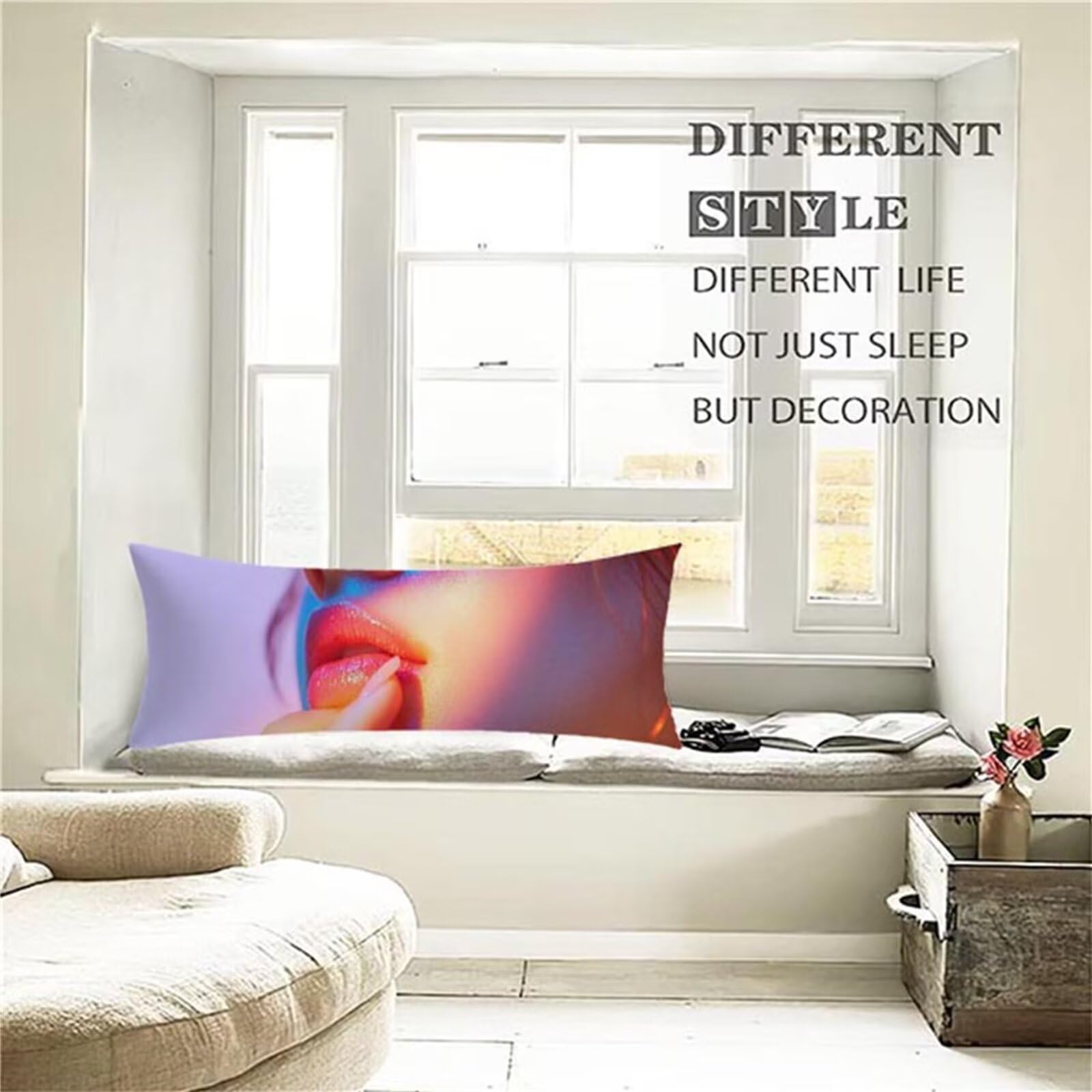 Poszewka na poduszkę 60 x 160 cm kolor miękkie aksamitne poduszki sofa z niewidocznym zamkiem błyskawicznym poszewka na poduszkę z nadrukiem dwustronnym poszewki na poduszki i poduszki, dekoracja domu