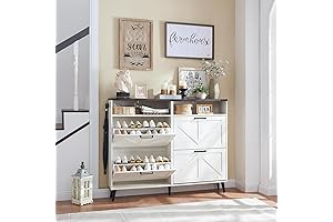 Shoe Dresser Cabinet: Farmhouse Charmer for Organized Entryways