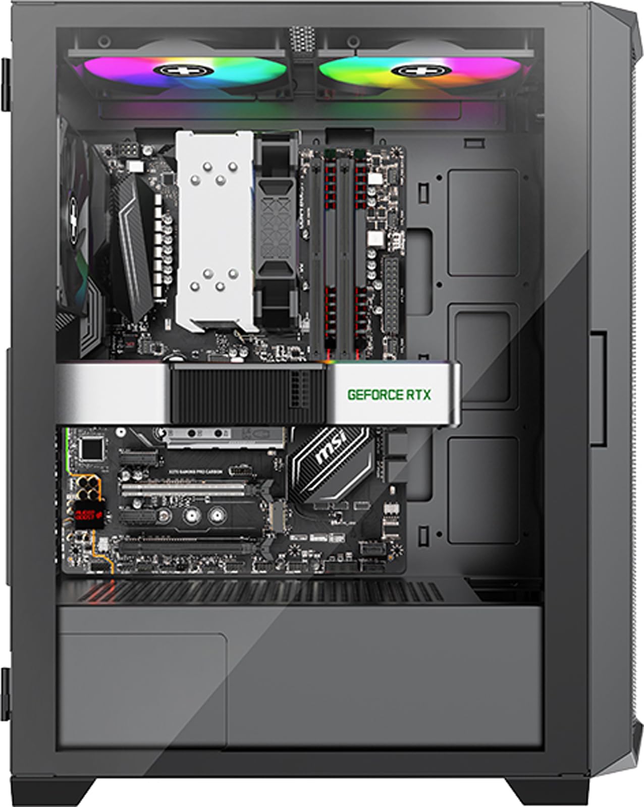 Xilence X613 XILENT Blade II Boîtier PC Gaming, 3X Ventilateurs ARGB 120 mm, Tour Moyenne ATX (Midi Tower), Panneau Avant Mesh pour Un Excellent Airflow avec Carte de contrôle PWM/ARGB