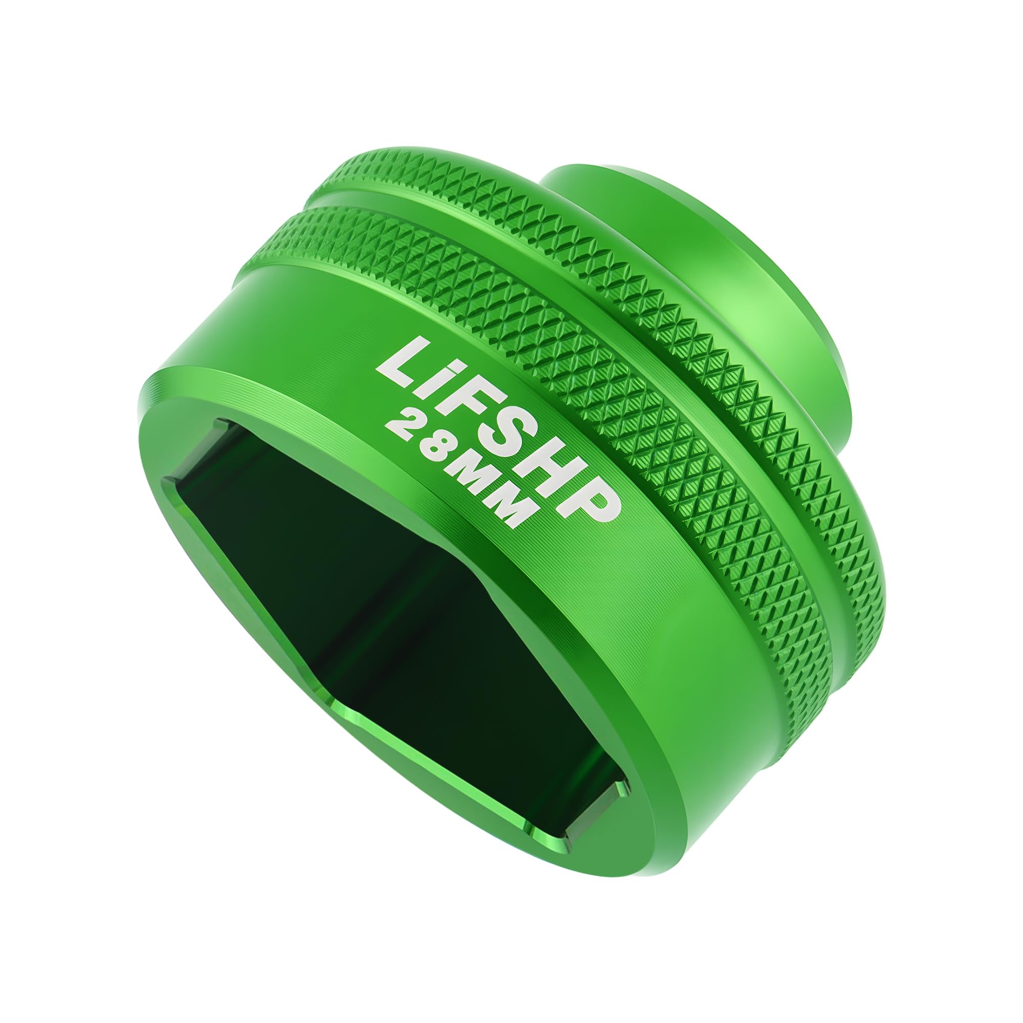 LIFSHP 28MM Oil Filter Socket, 3/8" Drive For Dodge Ram 6.7L Cummins Other Vehicles Oil/Fuel Filter Removal Tool-Green