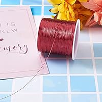 Vista 3 de Pandahall - Alambre de cobre resistente al deslustre de 236 pies de calibre 28, para hacer joyas (rojo)