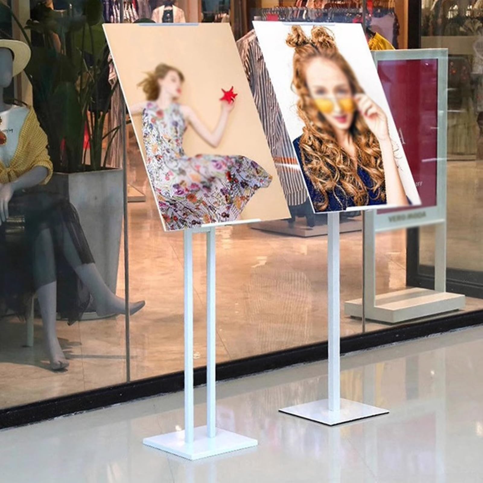 Höhenverstellbarer Schilderhalter Mit Rädern – Bis 171,4 Cm Hoch, Doppelseitig, Für Poster & Werbung