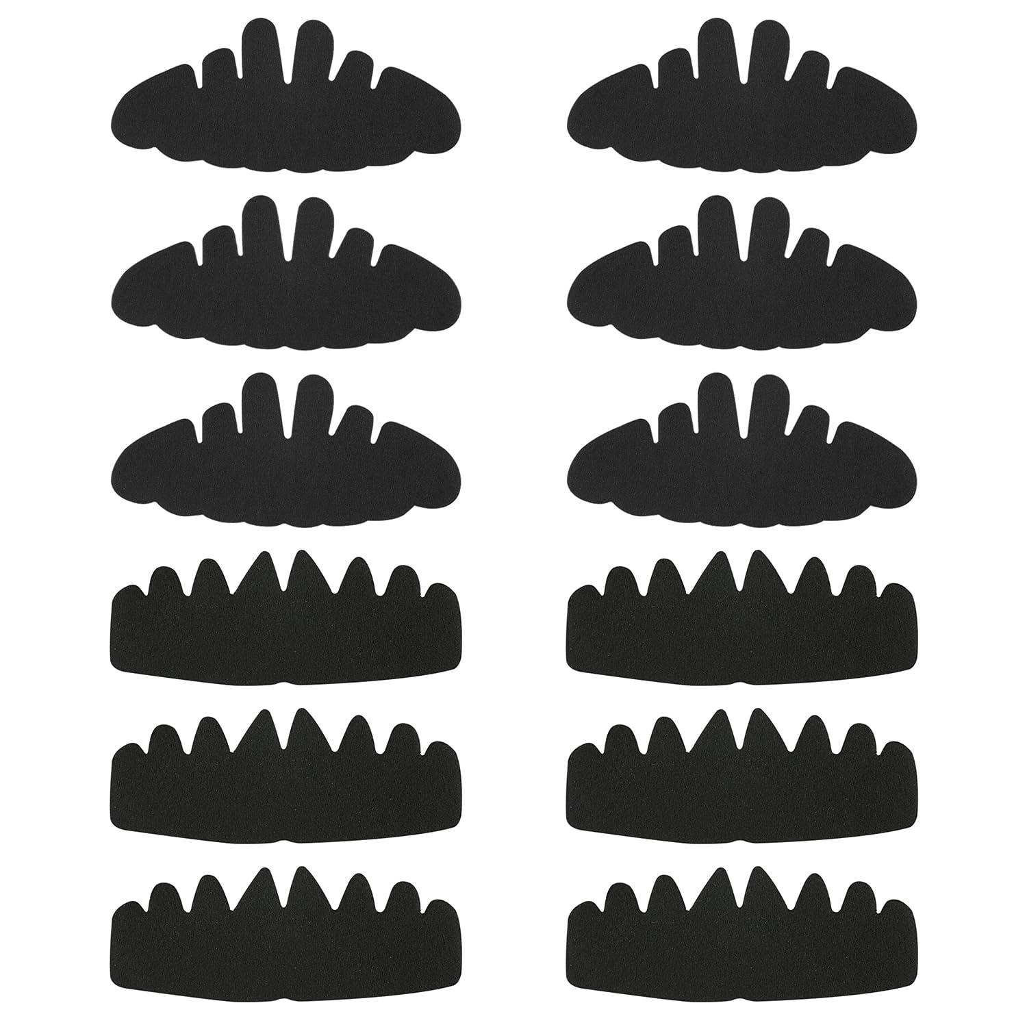 SYEYCW 12 Pcs Black Baseball Cap Inserts Shapers, Reusable Hats Liner Sweat, Washable Hat Liners Sweat Protection, Flexible Hat Shaper Insert, Baseball Cap Felt Shapers, for Golf Caps, Sun Hats