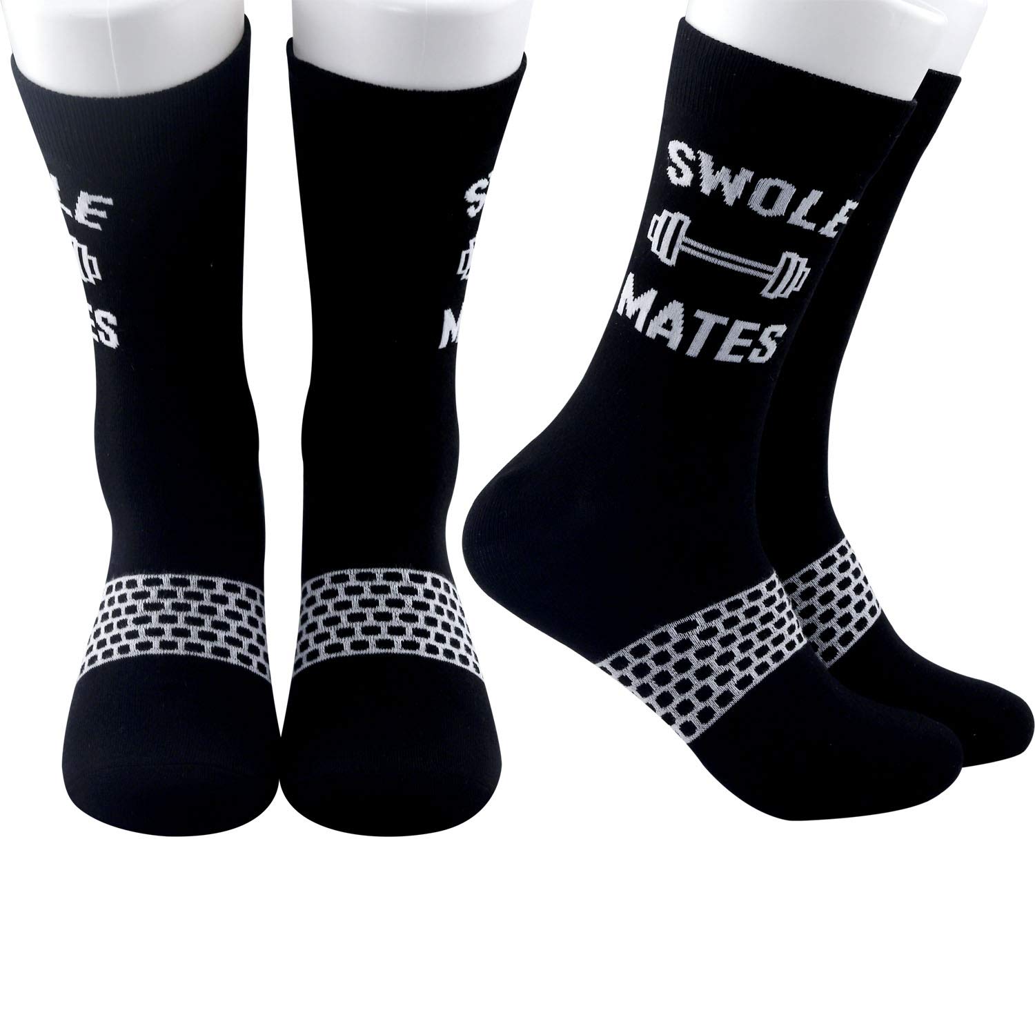 G2TUP Athletic Gym Fitness Bodybuilding Gift Swolem Funny Fitness Socks Weightlifting Friendship Gifts