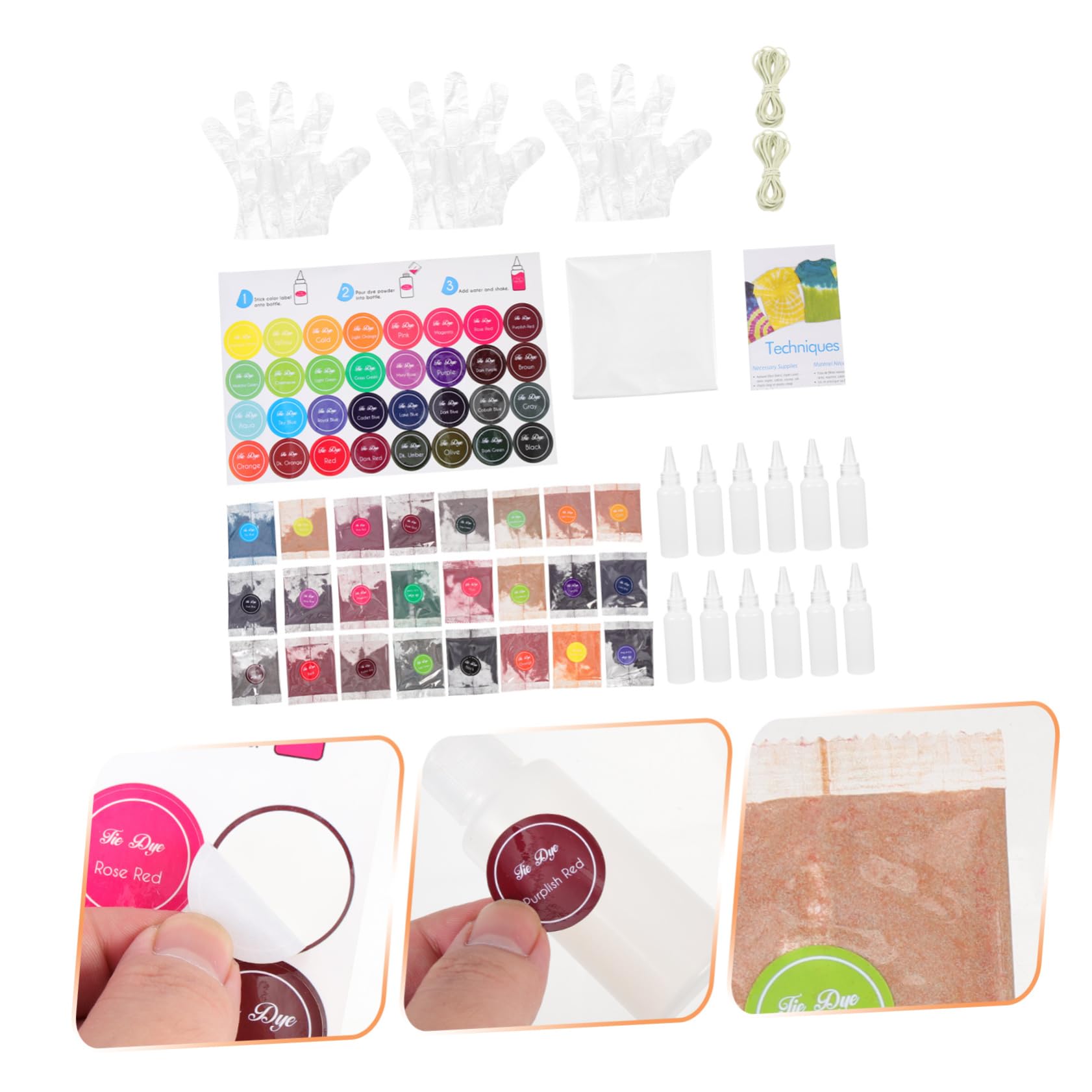 SEWACC 1satz Batik-Farben Mit Farben Permanent Färbemittel Für DIY-projekte Geeignet Für Erwachsene Für Batikpartys Und Kreative Gestaltung Von Textilien Pro Farbe