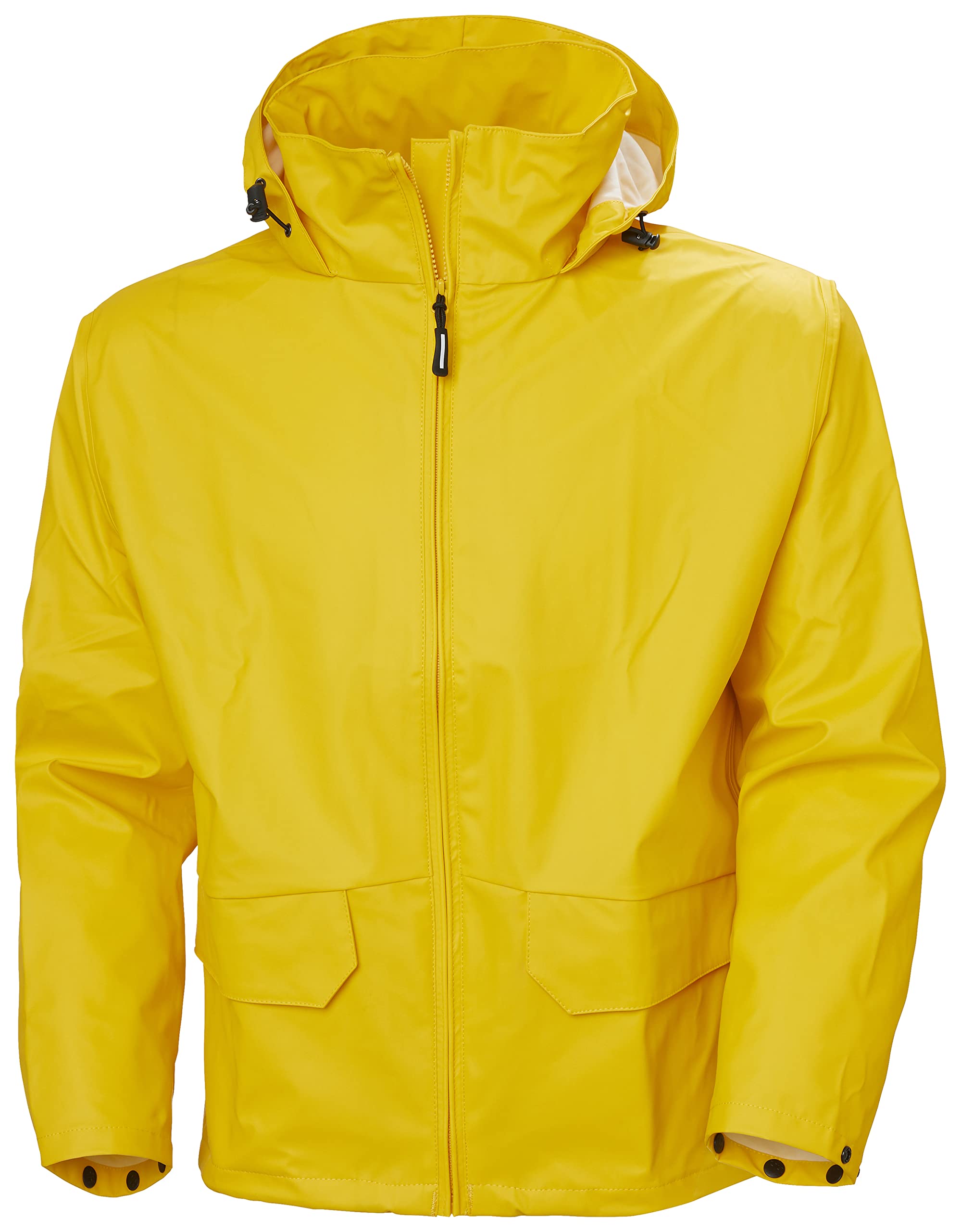 Helly Hansen Workwear Voss Waterproof Mens Rain Jacket Featuring Full Stretch Fabric and Adjustable Hood, 310 Light Yellow - XXXXL