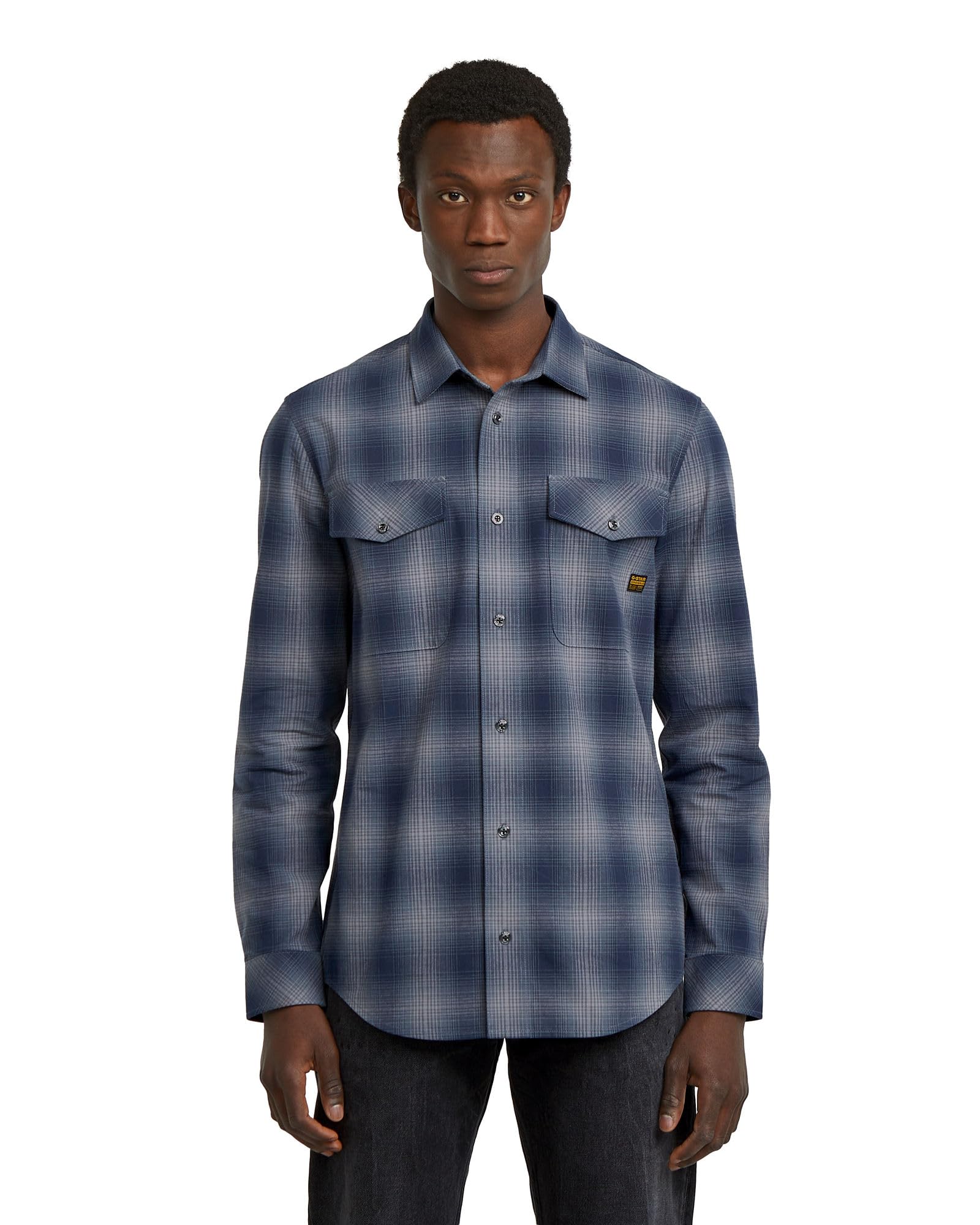 G-Star Herren Marine Slim Long Sleeve Shirt