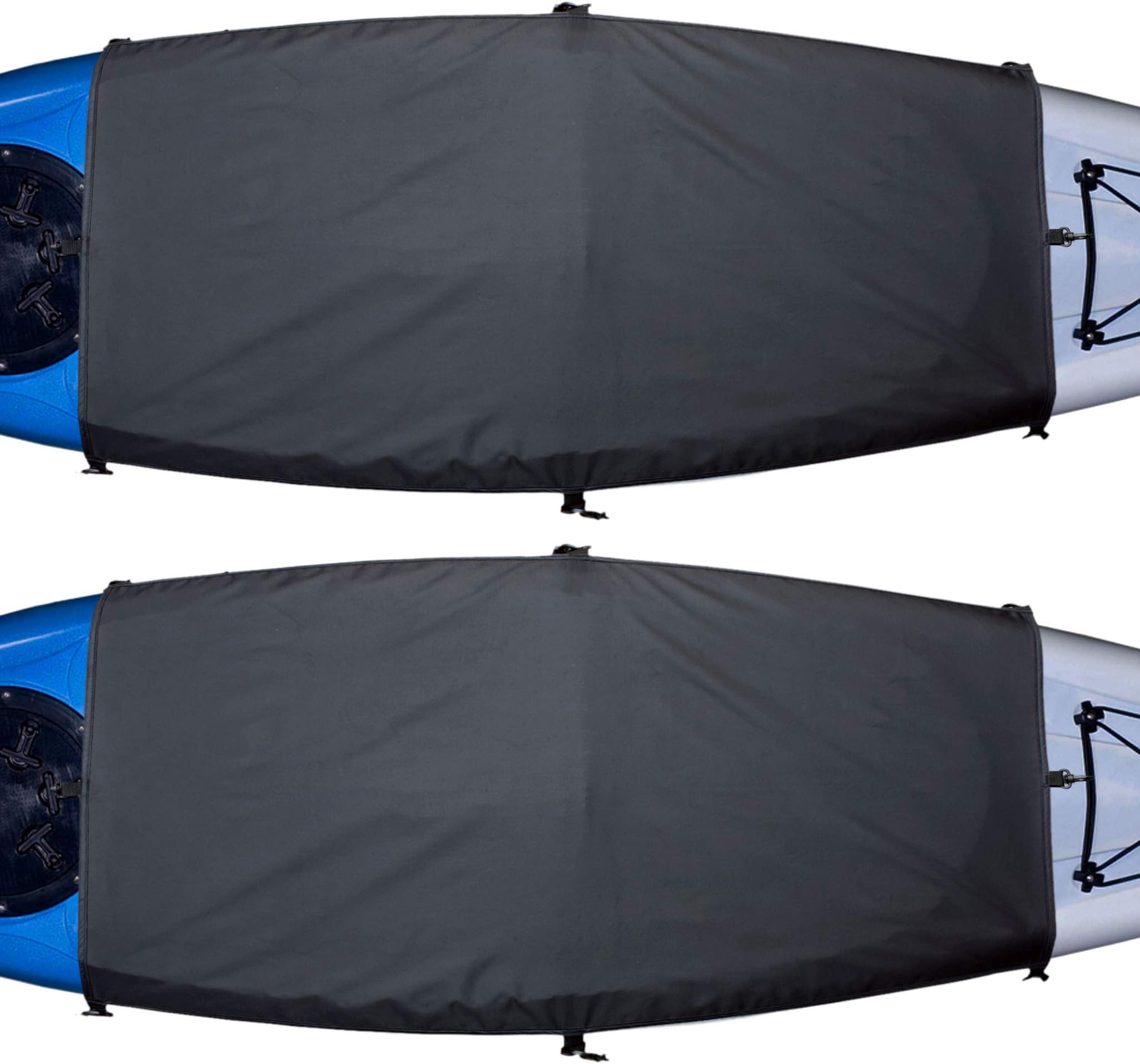 Explore Land Universal Kayak Cockpit Drape Waterproof Seal Cockpit Cover for Indoor and Outdoor (2 Pack)