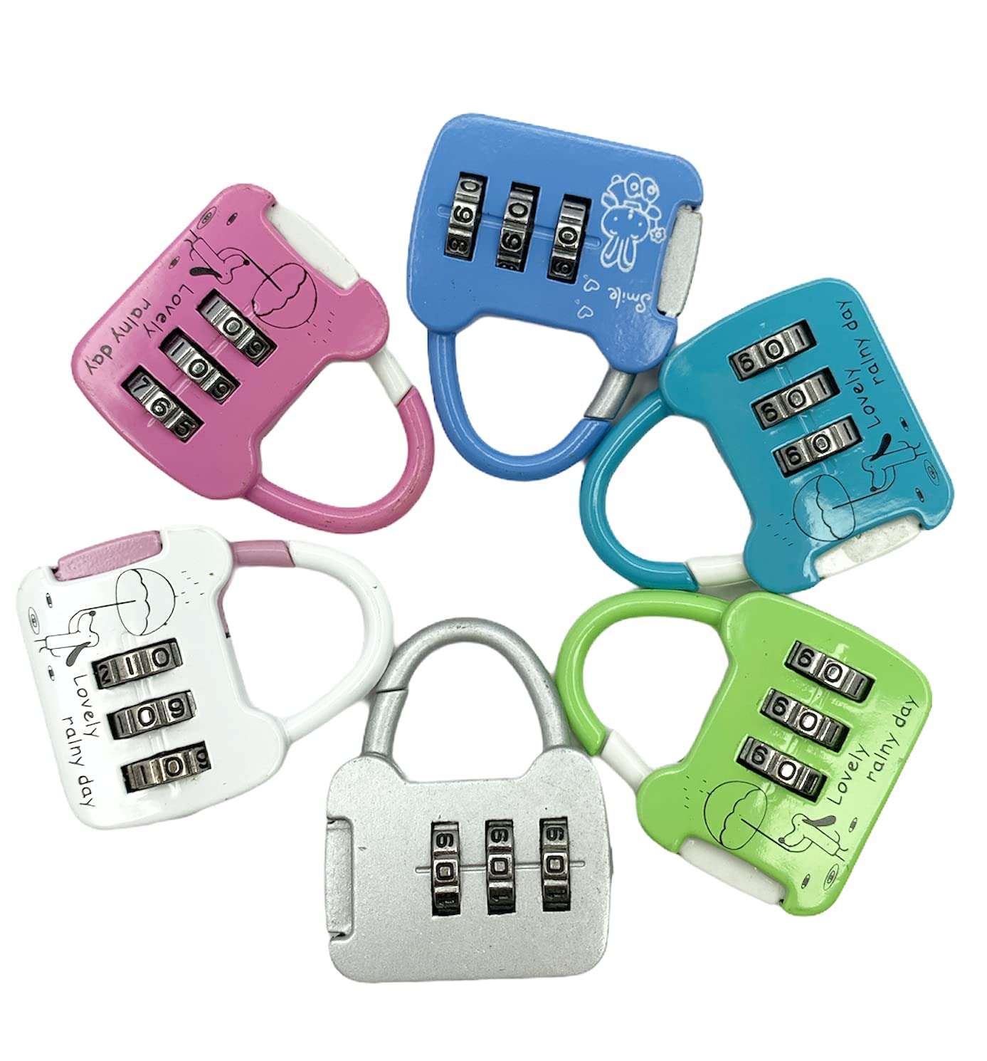 Keychain Making Kit 2 Pack Combination Lock - 3 Digit Cable Luggage ...
