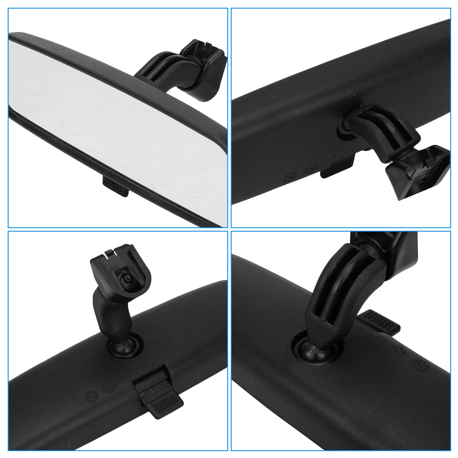 Specchietto Retrovisore Interno Sostituzione per Ford Fiesta MK5 2003-2008 / Focus MK1 1998-2005 / Mondeo MK3 2001-2007, Specchietto Retrovisore Auto Interno in Vetro, 4982463, 1070225, 4027219