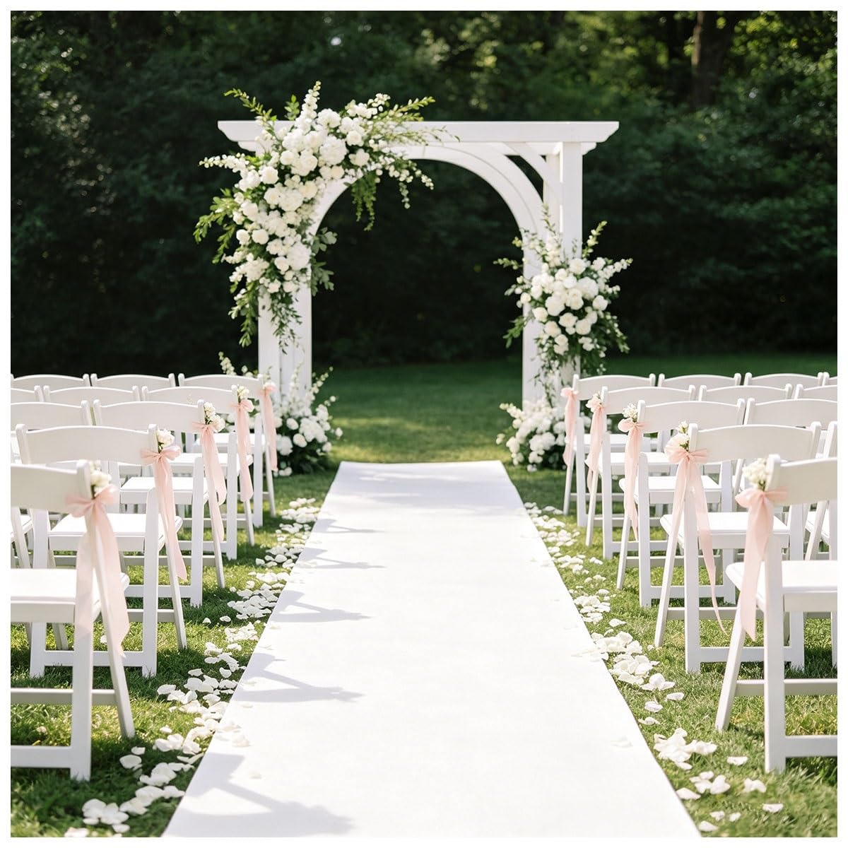 Tapis d'allée de mariage robuste pour événement extérieur et église