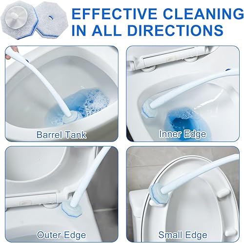 Miniatura 6 de 120 repuestos de varita de inodoro para Clorox, cabezal desechable compatible con el sistema de limpieza Clorox ToiletWand, cepillo limpiador de
