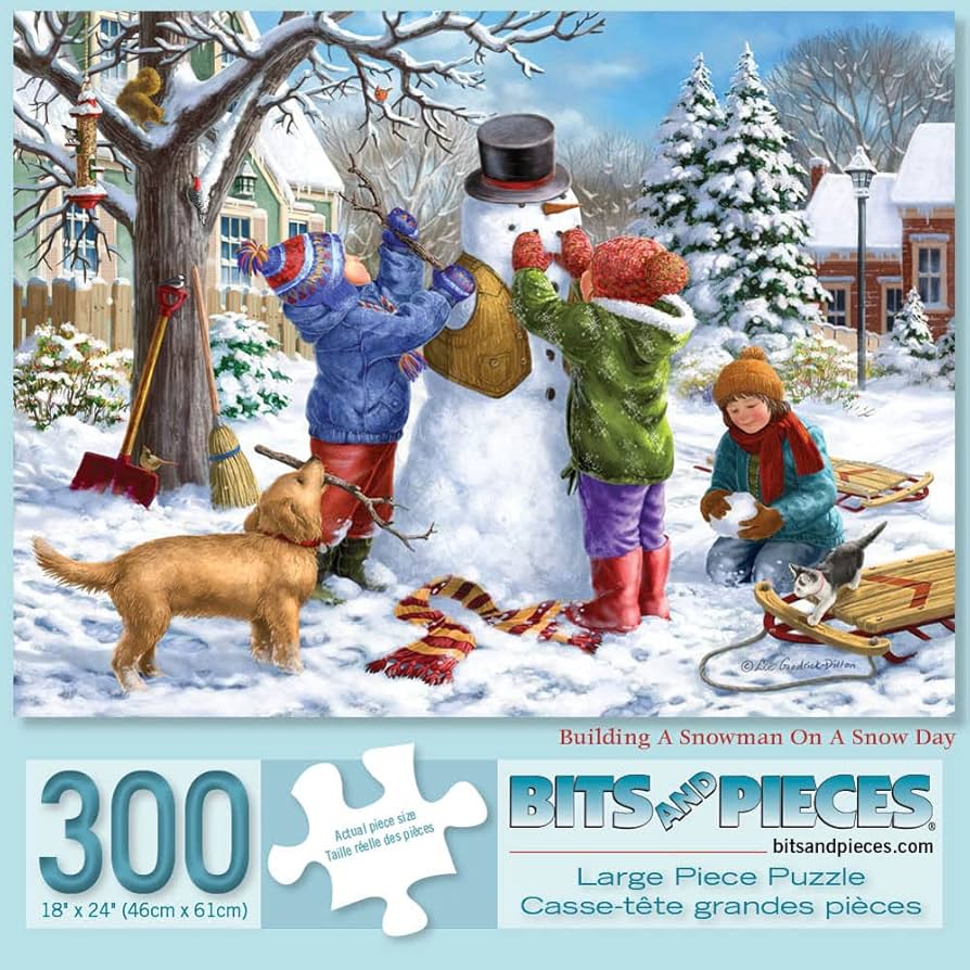 スノーマンセット Amazon.com: Bits and Pieces – Large 300 Piece Jigsaw Puzzle for