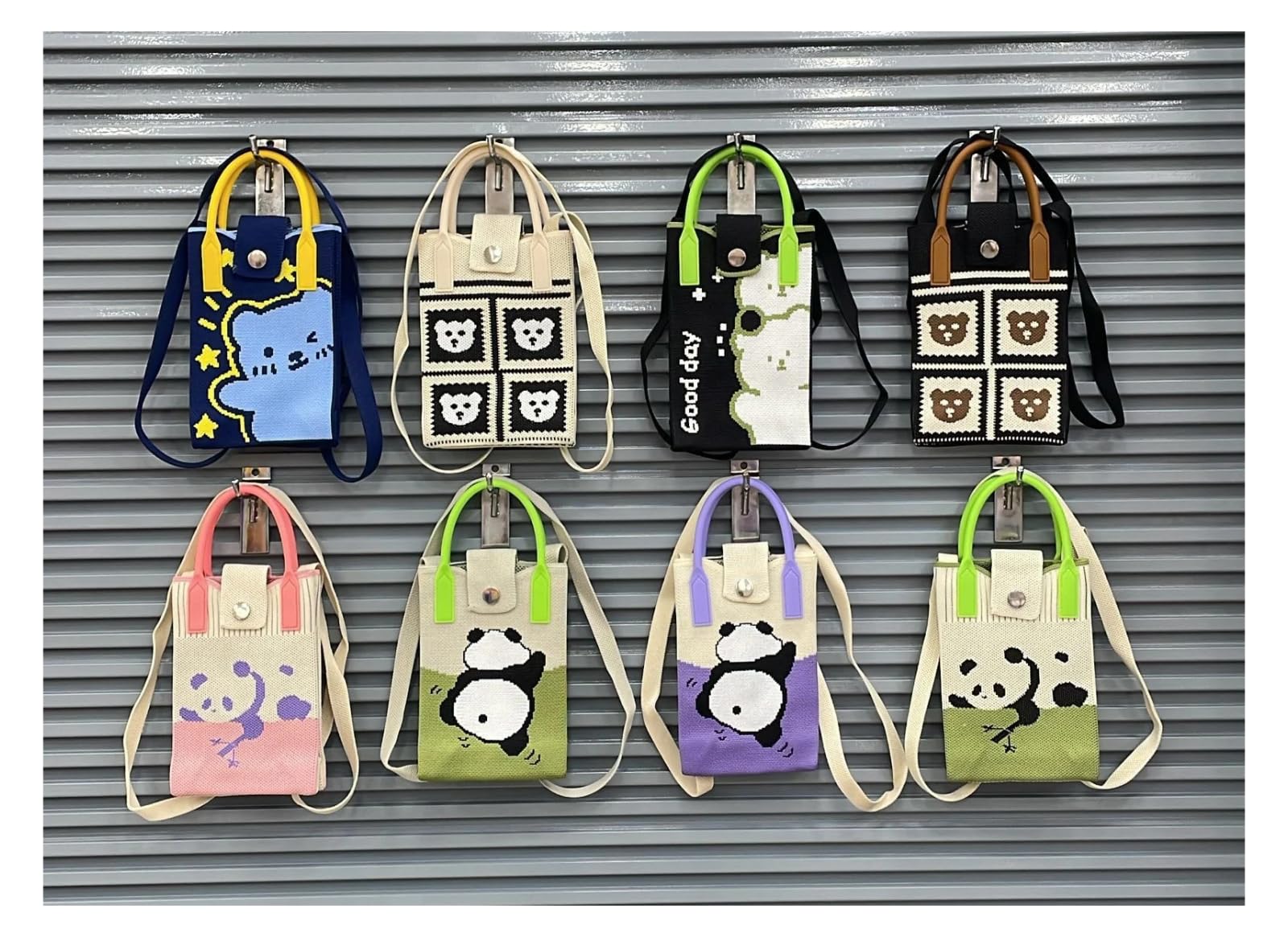 Knitted Mini Crossbody Phone Bag for Girls Teenagers Women, Trendy Lightweight Portable Shoulder Handbag, Comed in multiple Design, for Travel Shopping Daily Use (Pack Of 1)-image-36