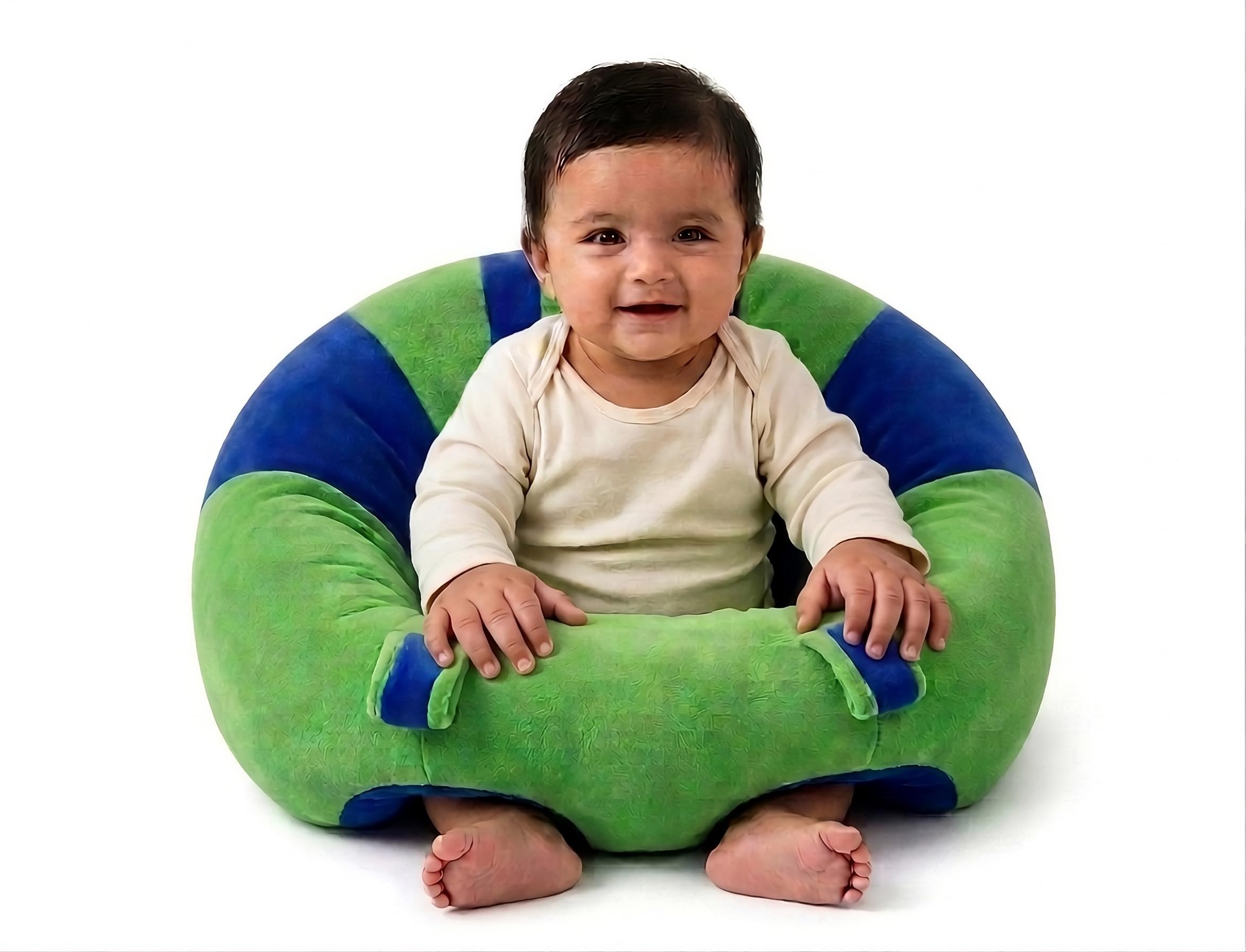 Baby Sofa Seat for Babies 3-12 Months | Baby Sitting Support Chair | Soft Plush Baby Floor Seat with 360° Back & Side Support | Lightweight Infant Sitting Cushion for Playtime & Feeding