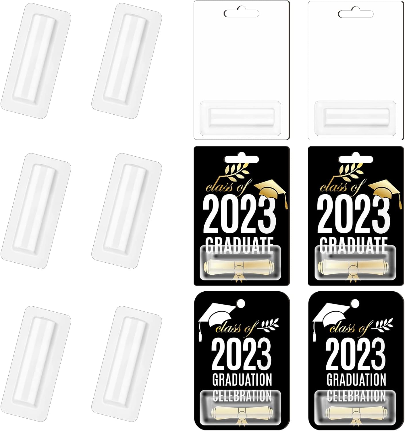 18 Pcs Money Holder Shaker Domes with Sublimation Blanks