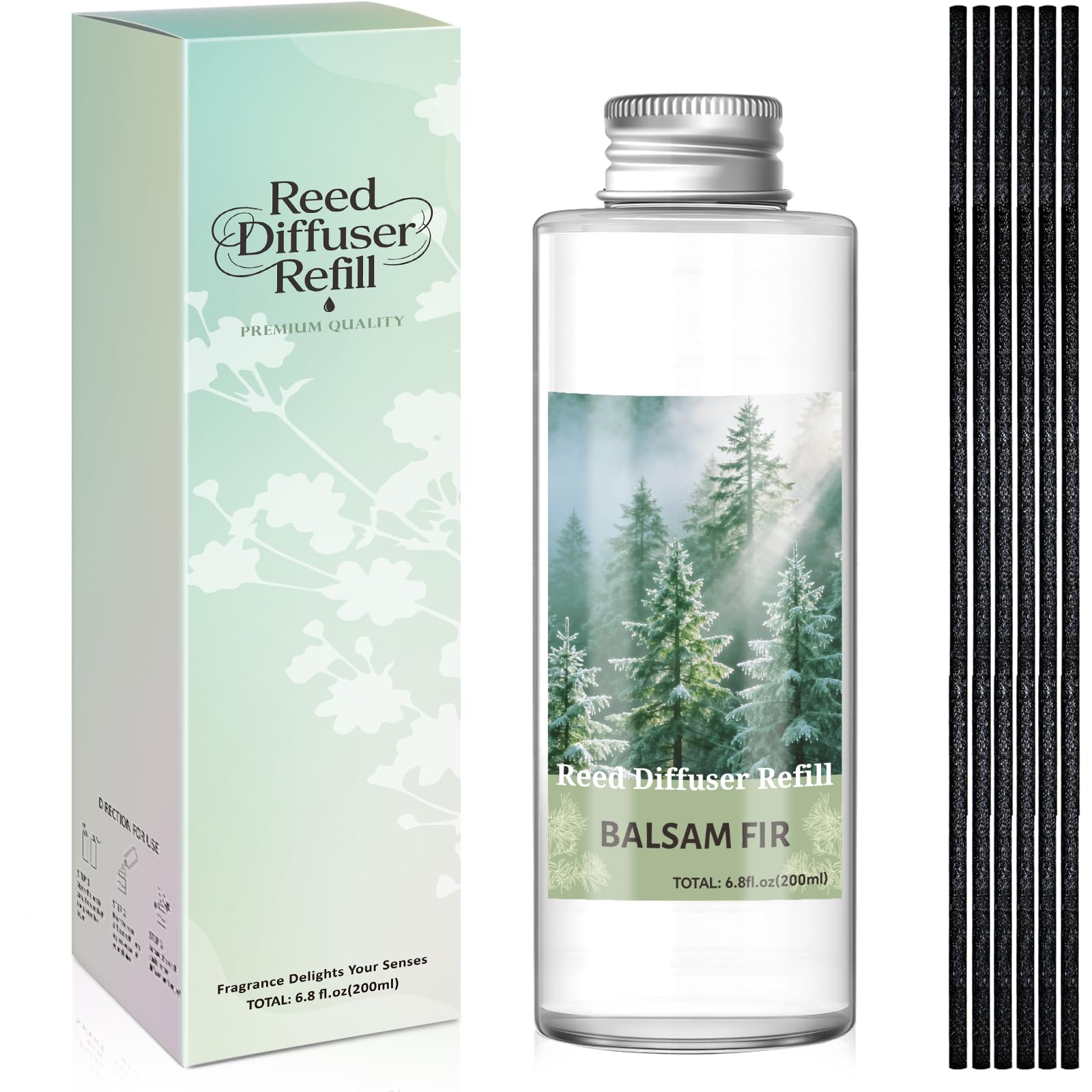 SCENTORINI Balsam Fir Reed Diffuser Refill Oil 200ml Home Fragrance — image 1