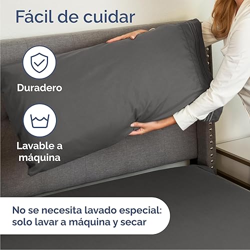 Miniatura 7 de Juego de sábanas de tamaño California King, transpirables y refrescantes, sábanas de lujo para hotel, extra suaves, bolsillos profundos, fácil