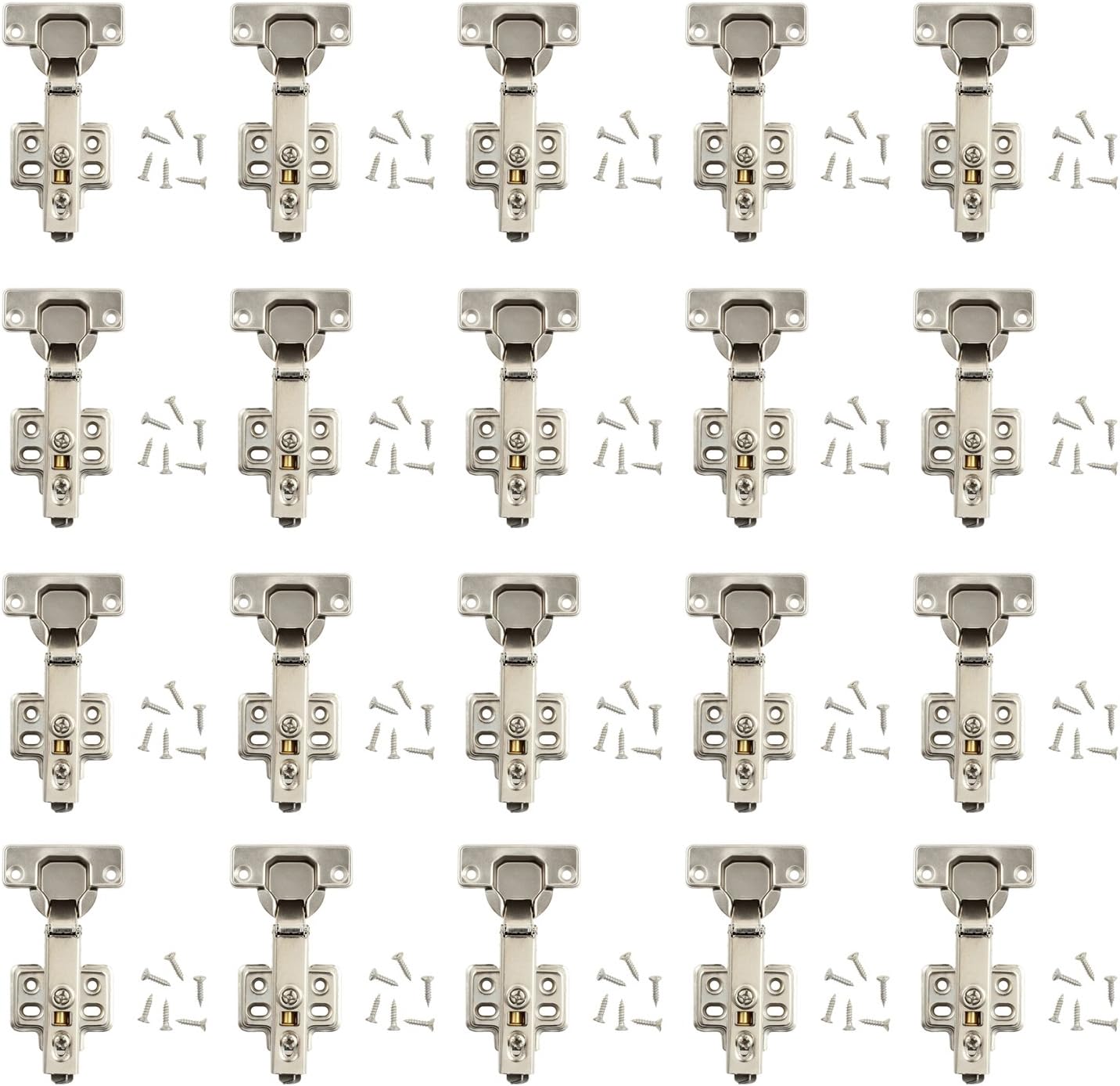 4 Stück Soft Close Scharniere - Topfscharniere Mit Dämpfung Für Küchen- & Kleiderschränke