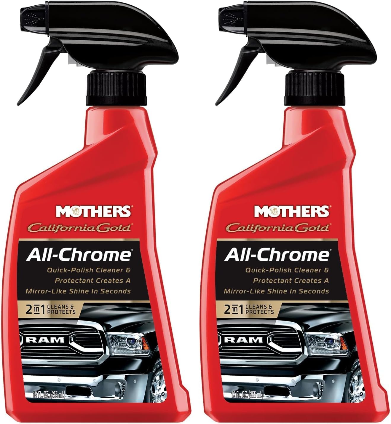 Mothers 05222 California Gold All Chrome Polish, 12 oz. (Pack of 2)