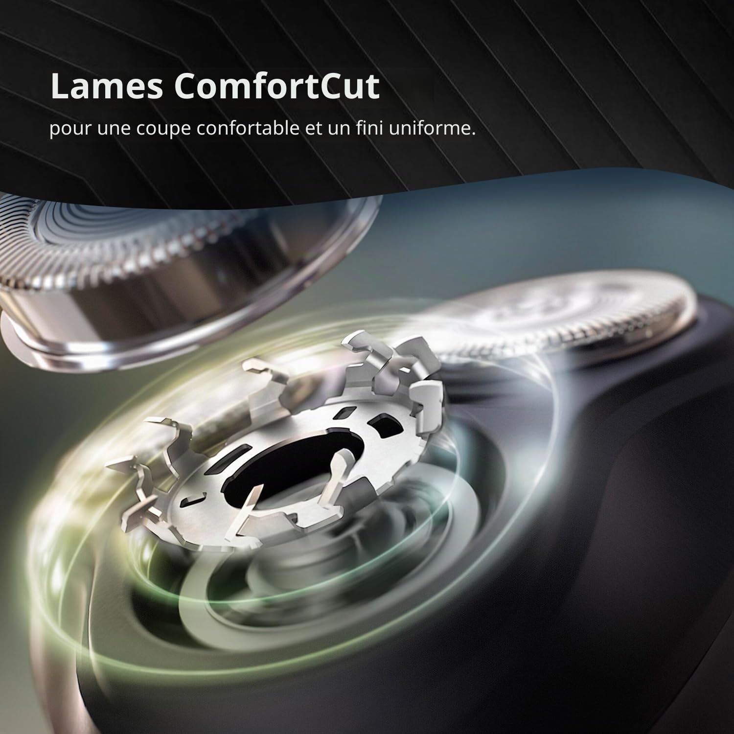 Philips Rasoir électrique pour homme, rasage sec et humide, têtes flottantes 3D, 27 lames auto-affûtées, sans fil, étanche S1151/03 (nouveau modèle)