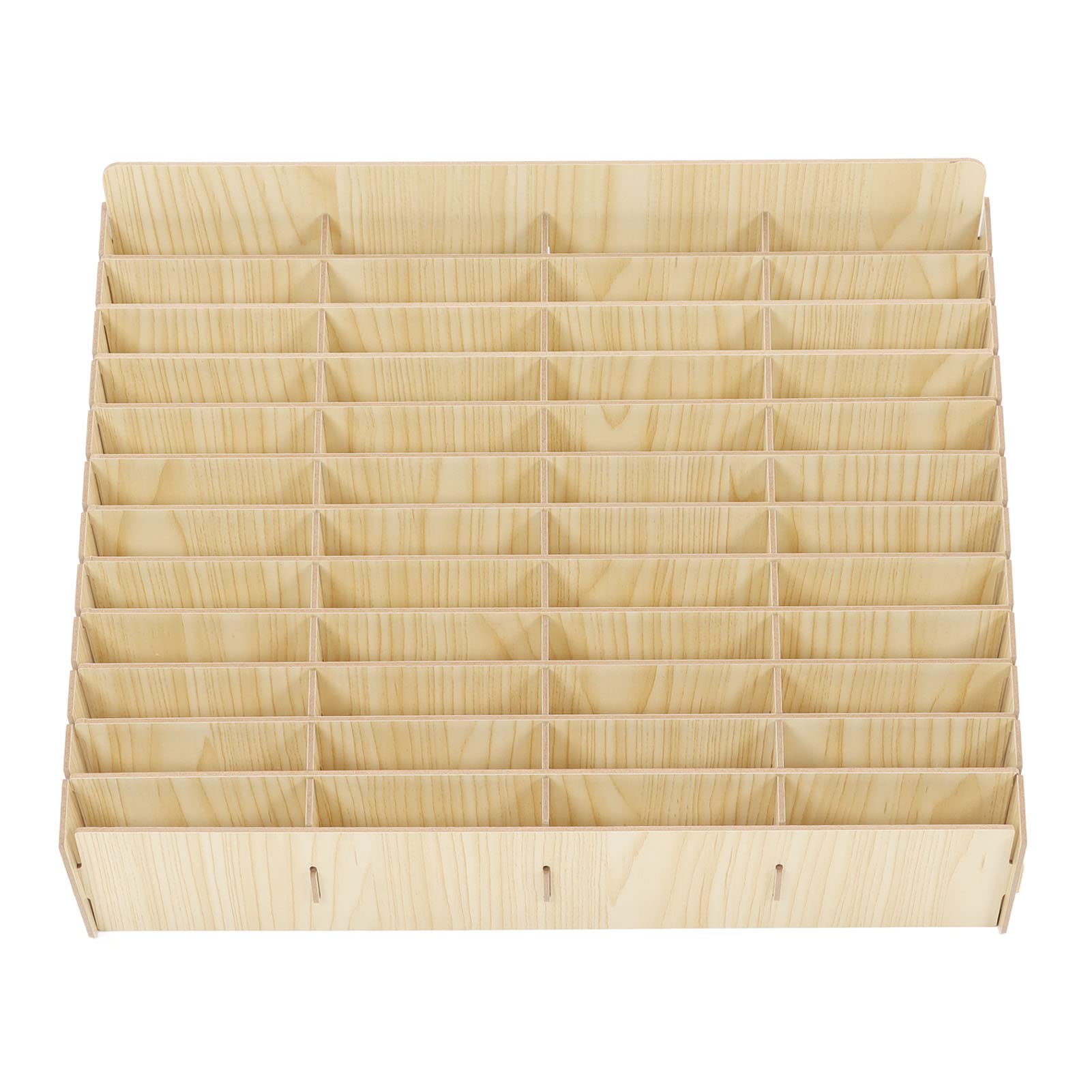 Scatola Portaoggetti da Scrivania in Legno con Design a 48 Griglie, Resistente Porta Cellulare Multiplo per Casa e Ufficio, Legno Sintetico, Facile da Installare