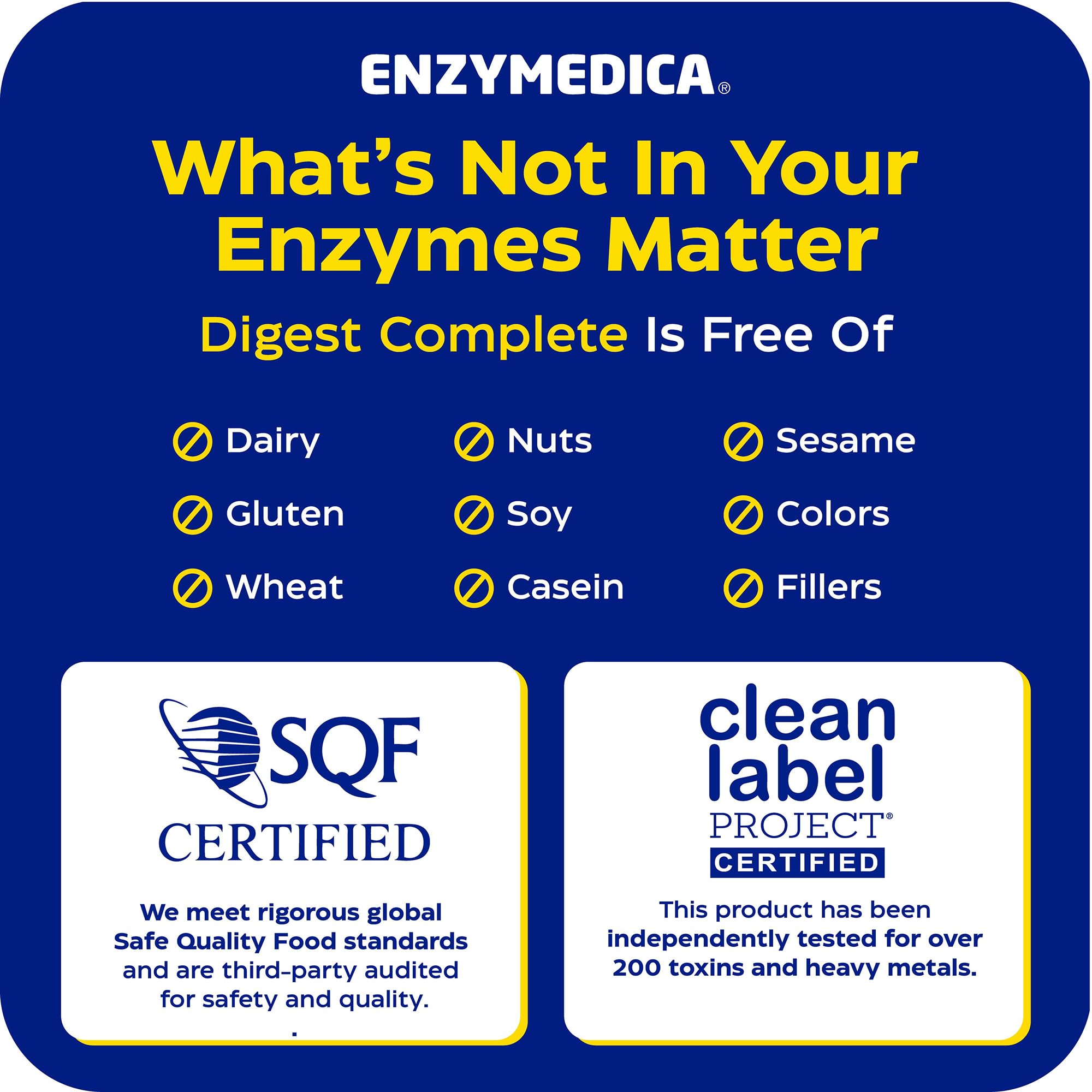 Enzymedica, Digest, Integratore Alimentare a Base di Enzimi ad Azione Rapida, Riduce Gonfiore e Irregolarità, Gluten Free, Senza Lattosio, Vegetariano, 90 Capsulas