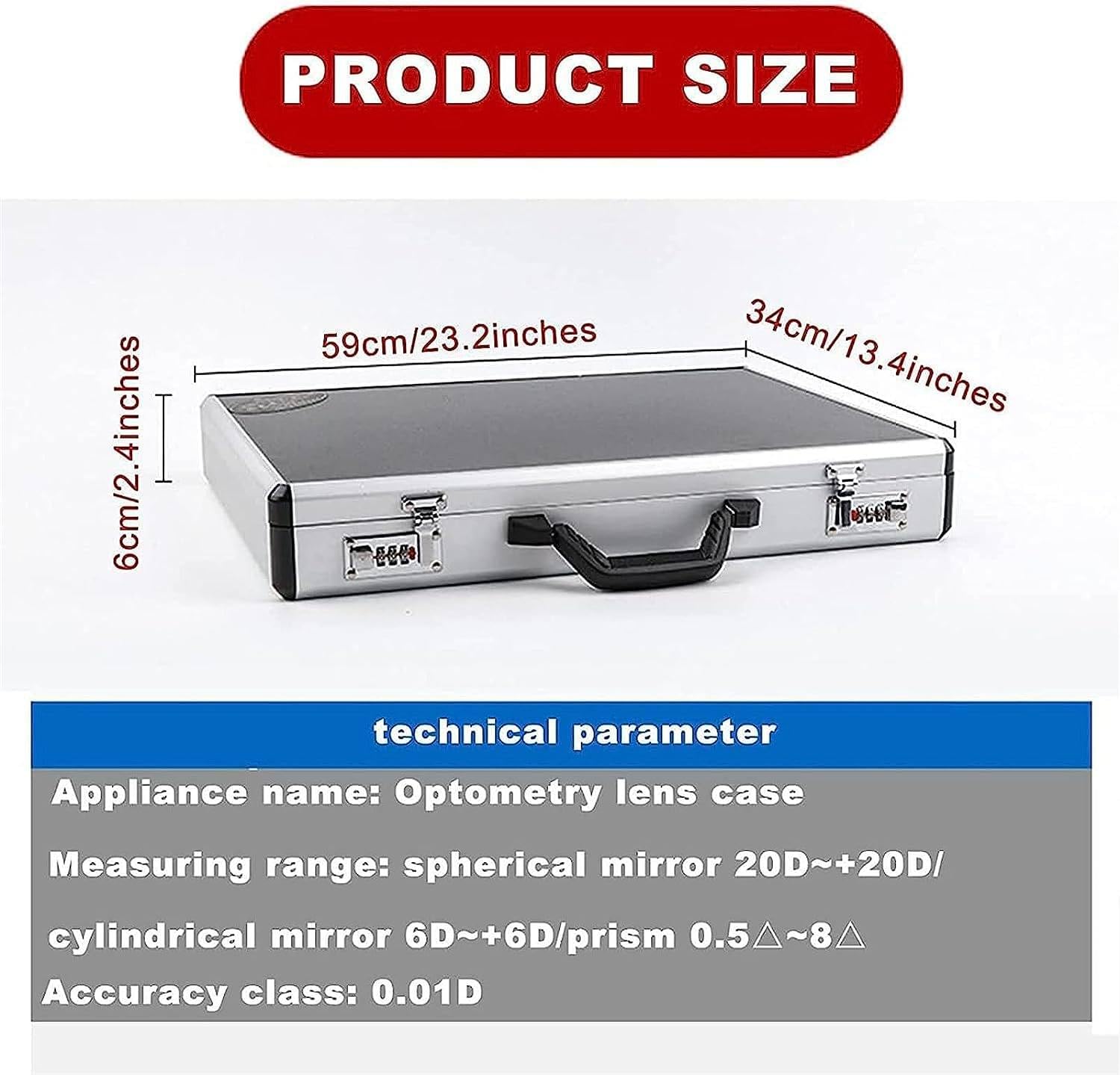 Kit De Optometría Juego De Prueba Óptica De 266 Piezas con Caja De Aluminio Y Soporte De Prueba para Pruebas Ópticas De Optometría - Instrumentos Ópticos De Optometría