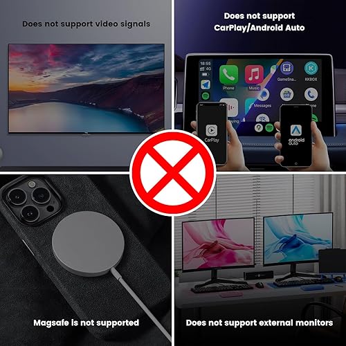 Miniatura 7 de USB C to USB C Female Adapter USB Splitter Y Cable,(NOT for Monitor) USB C Male to 3 USB-C Female Cord Converter,3 Port Hub Charger Power Split