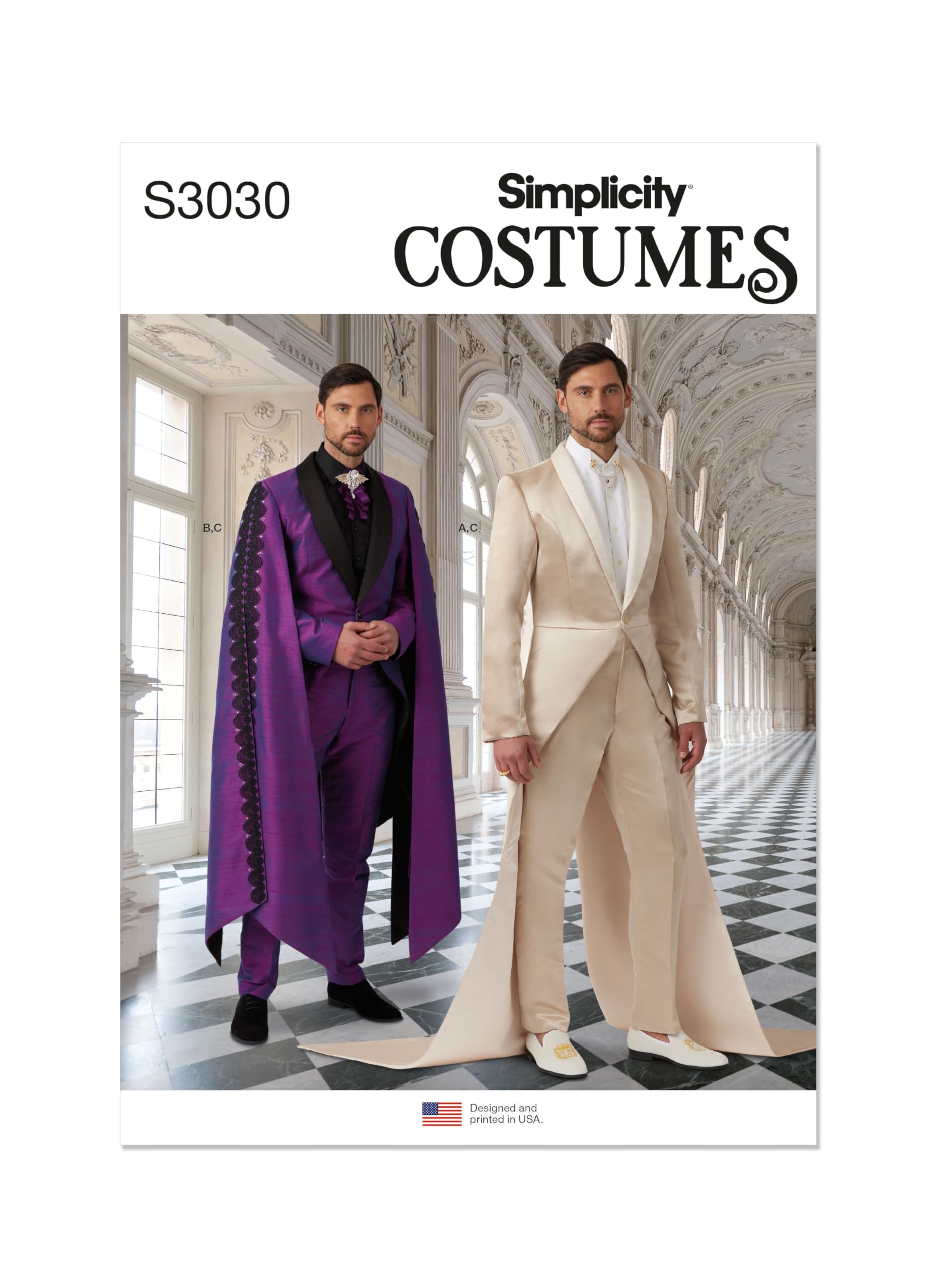 Simplicity Herren Kostüm Schnittmuster S3030 - Größen 34-42 Für Anzüge