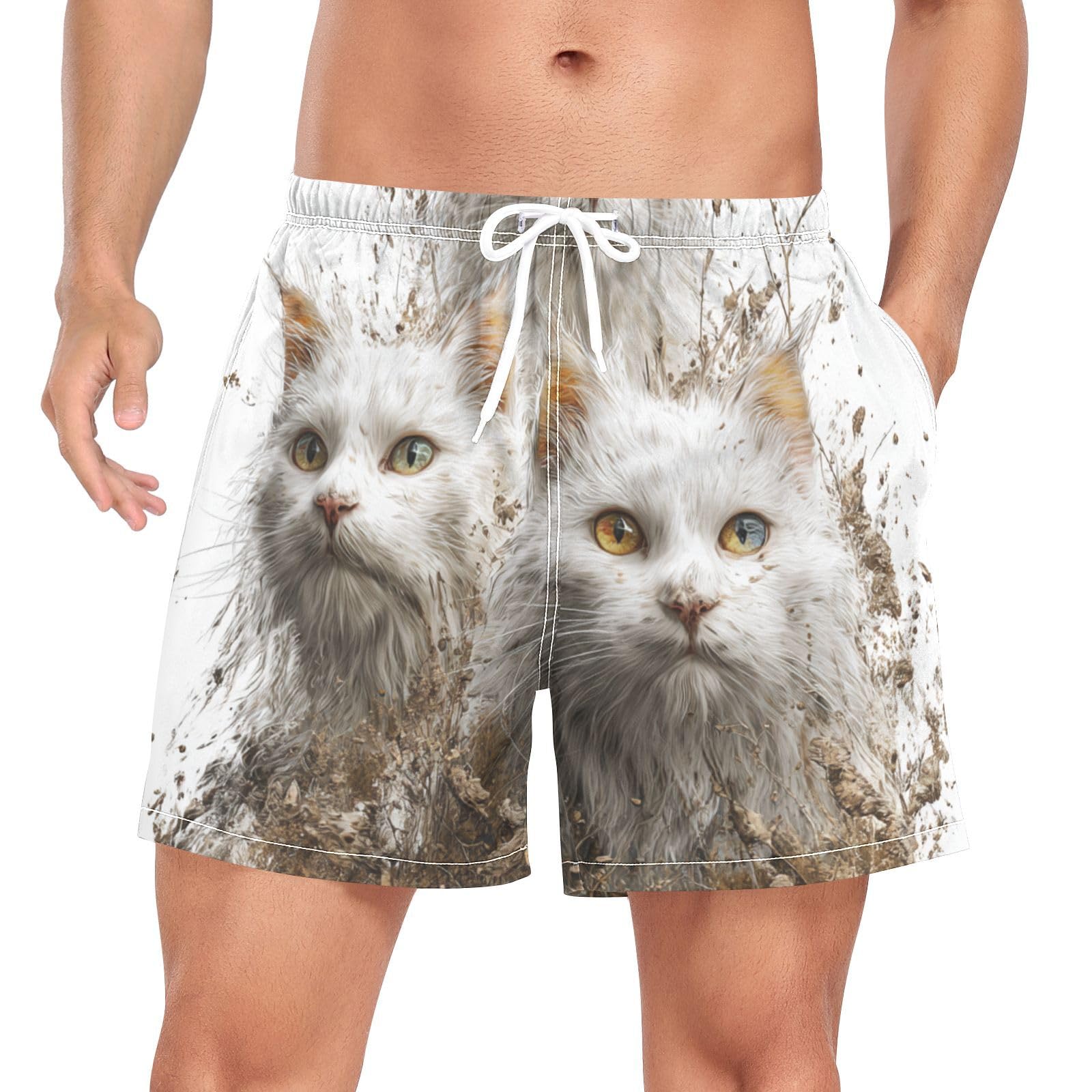 Bañador de secado rápido para hombre ligero con rompedor efecto tridimensional barro 3D 8