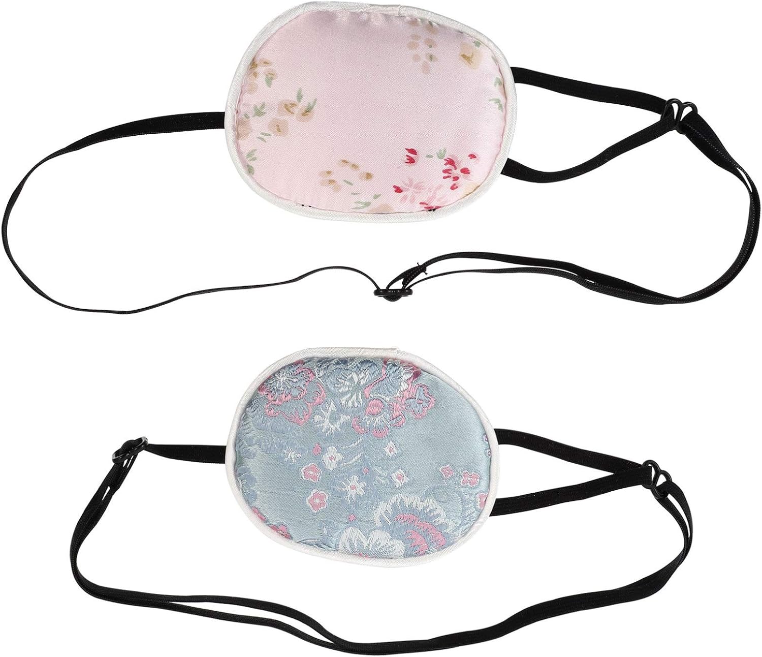 EXCEART 2pcs Adjustable One Eye Silk Cover Pad Strabismus Correction Patch Eye Patches for Adults Right Eye,Eye Patch for Kids for Children Adults