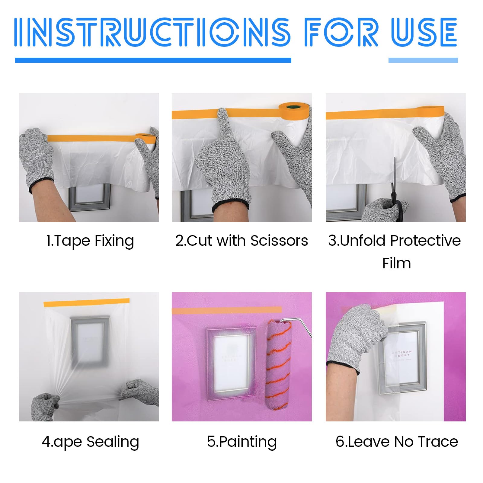 Teli Copritutto Per Imbianchini 4x5m - Impermeabili, Per Proteggere Mobili Durante Lavori - Foto 2