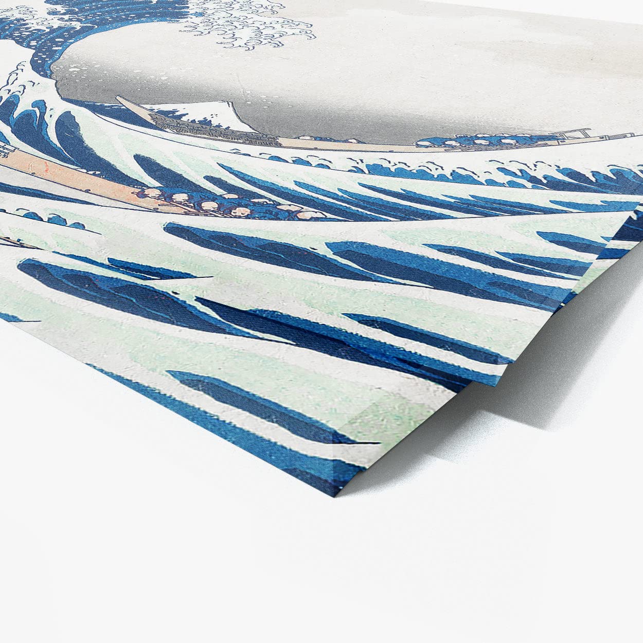 Katsushika Hokusai, Tsunami 1615 Canvas Art - Home Decor Wall Art