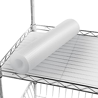 Shelf Liner for Wire Shelving. 18x197'', Easy to Cut. Thick/Waterproof/Non-Slip Non-Adhesive Stain-Proof for Clear