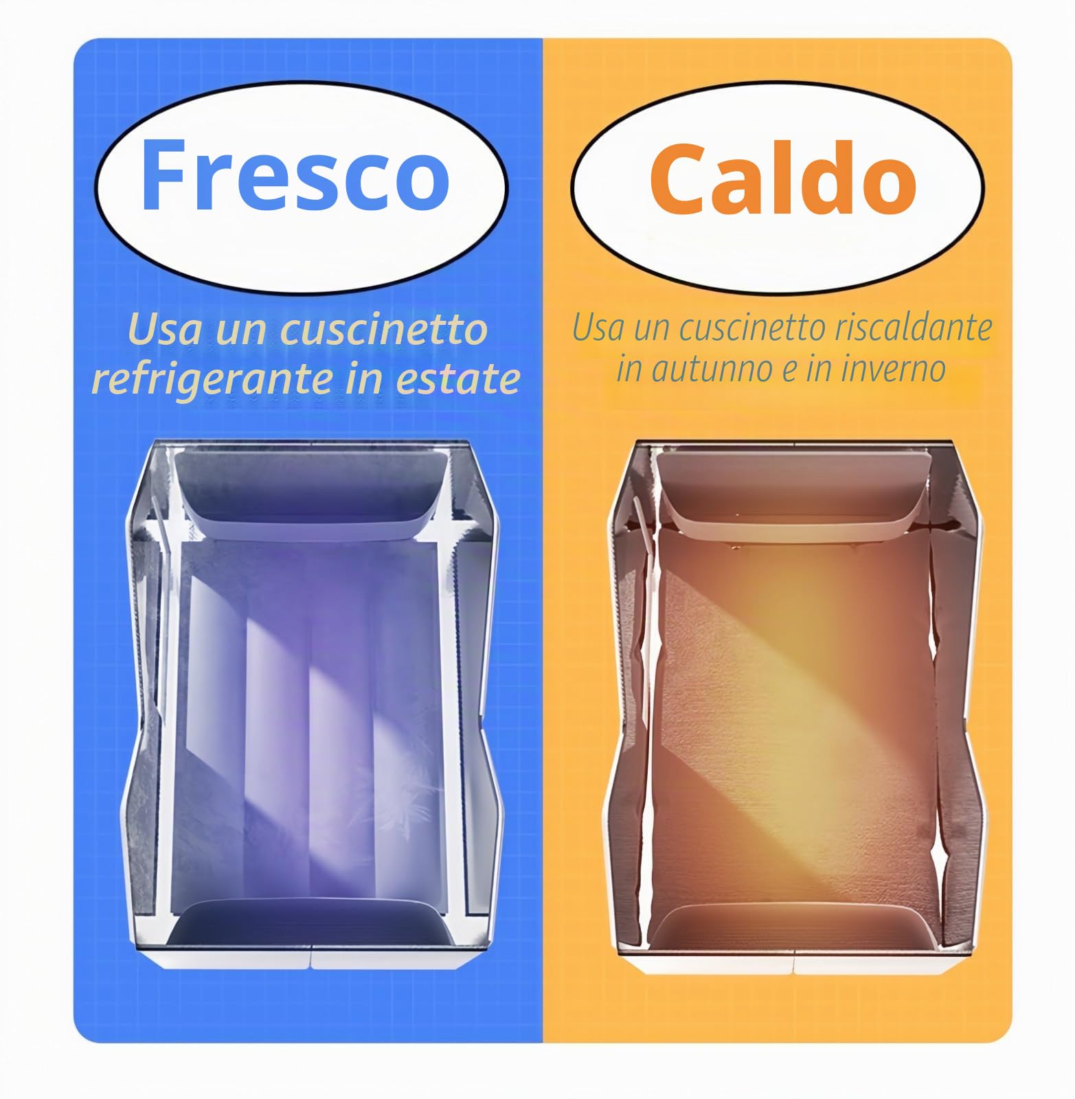 Casetta refrigerante impermeabile per gatti, in tessuto Oxford, per interni ed esterni, con 10 impacchi di ghiaccio per aria condizionata e 2 sacchetti di cotone assorbente, tenda di raffreddamento