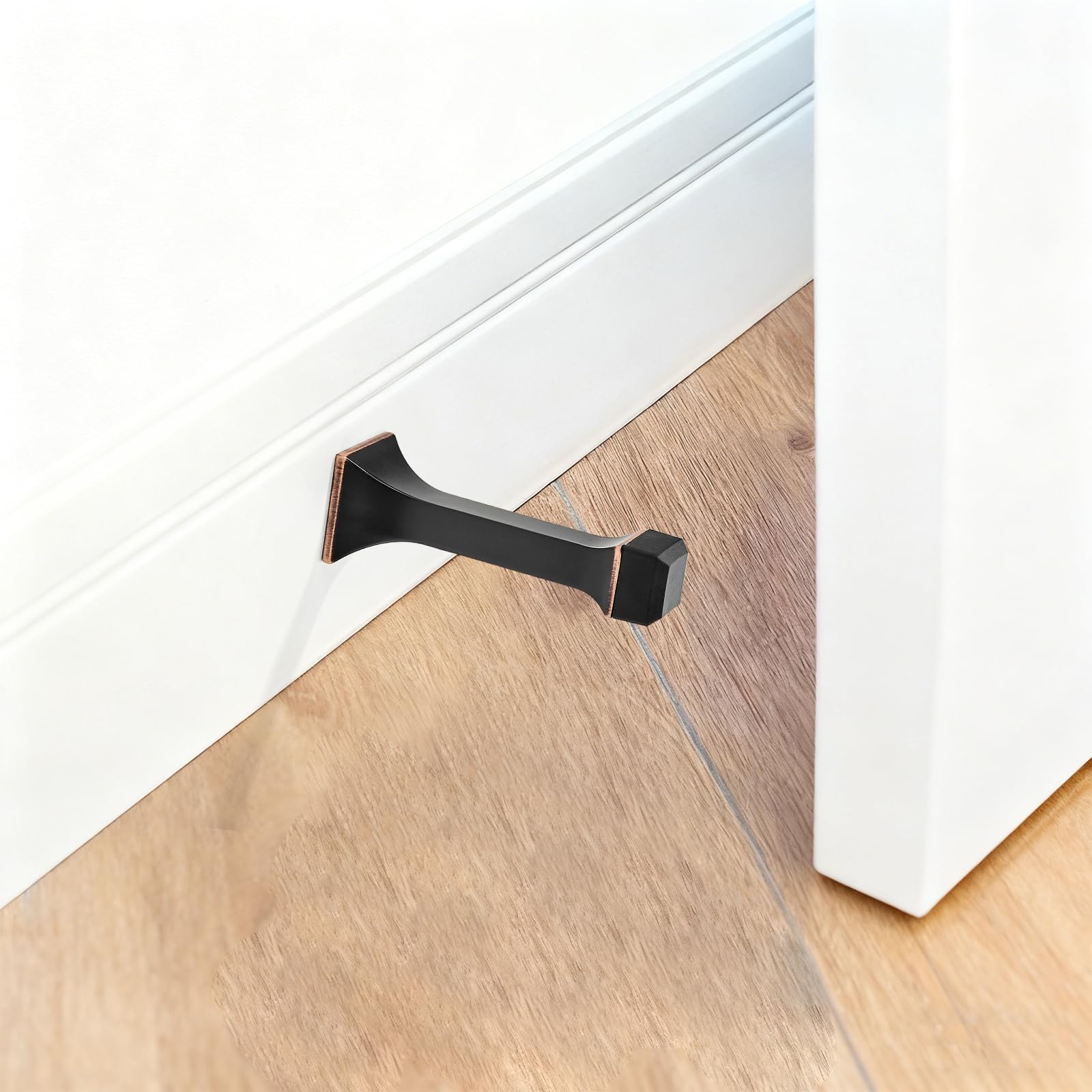 KHTUMEWARE-DS366 Rustic Black Door Stops 2-Pack in Rustic Black — KHTUMEWARE